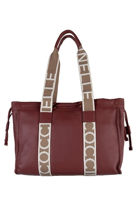 GRAINED LEATHER SIGNATURE TOTE BAG 3