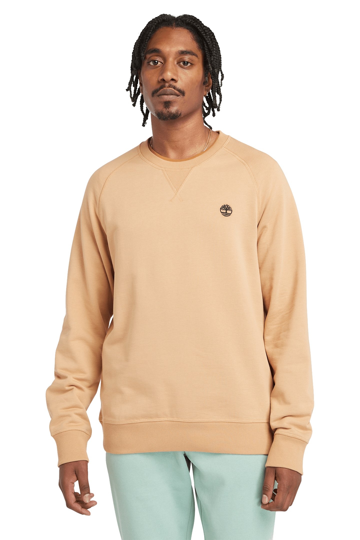 EXETER RIVER LOOPBACK CREW NECK SWEATSHIRT LIGHT WHEAT BOOT 1