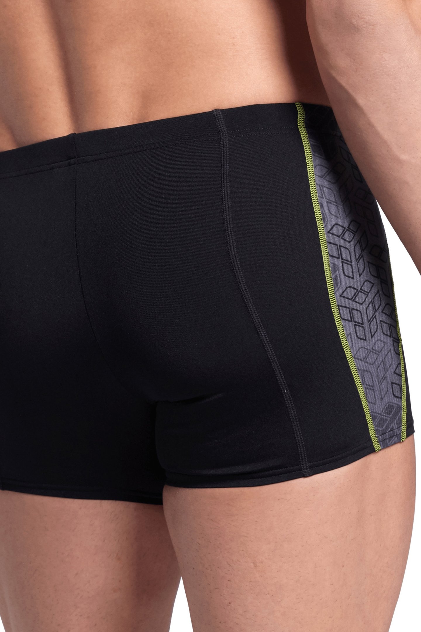 MEN'S ARENA CAMO KIKKO SWIM SHORT BLACK BLACK MULTI 5