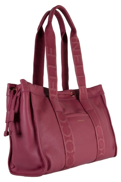 GRAINED LEATHER SIGNATURE TOTE BAG 4