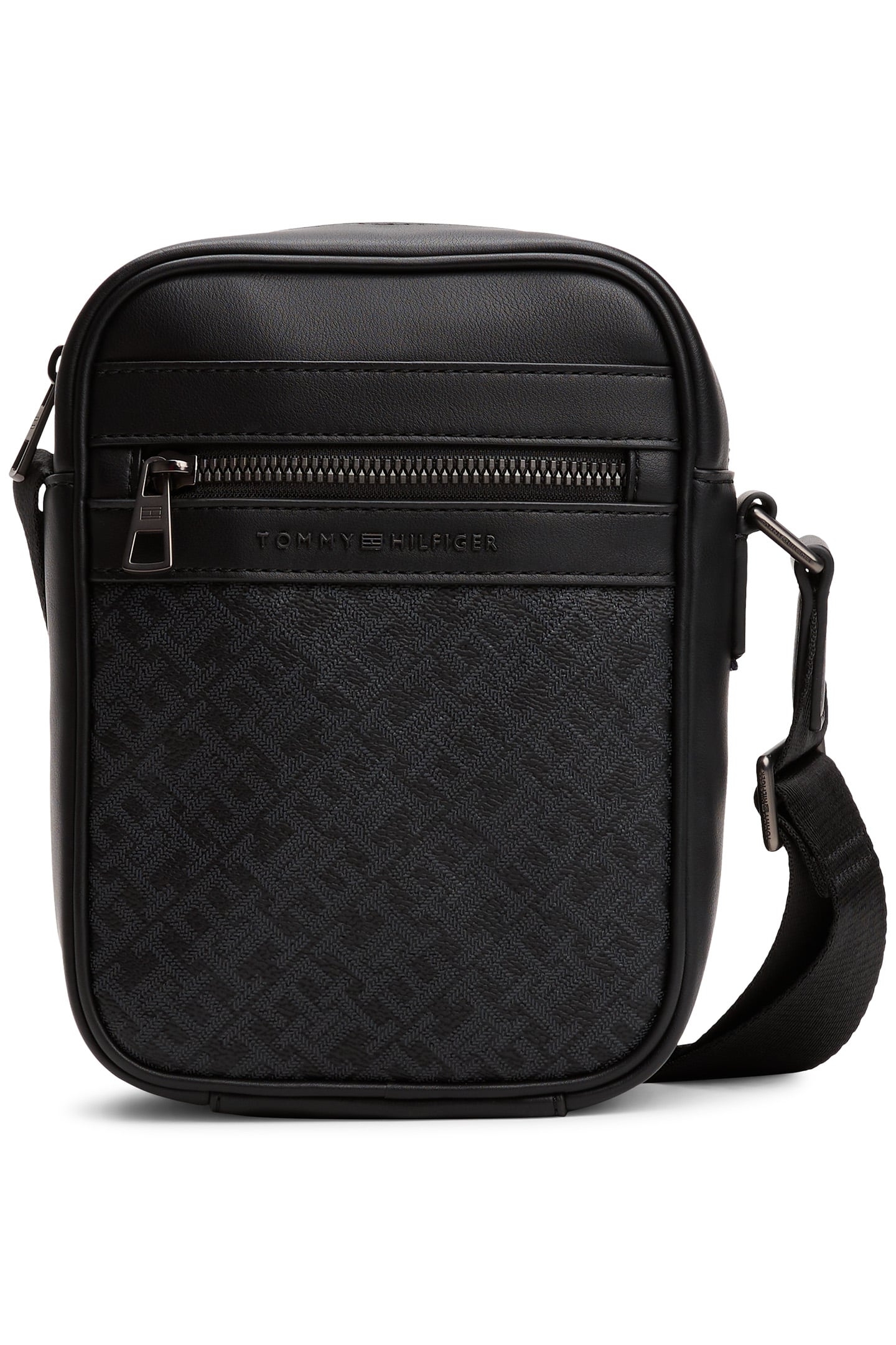 TH MONOGRAM MINI REPORTER BAG BLACK 1