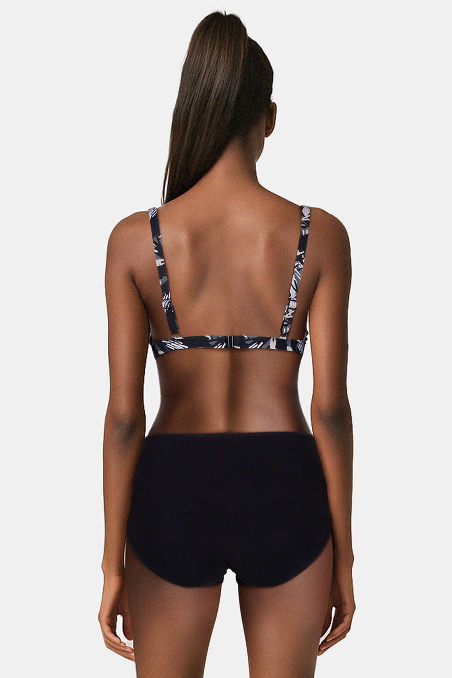 WOMEN'S BODYLIFT SWIMSUIT FRANCY TWO PIE BLACK WHITE MULTI 2