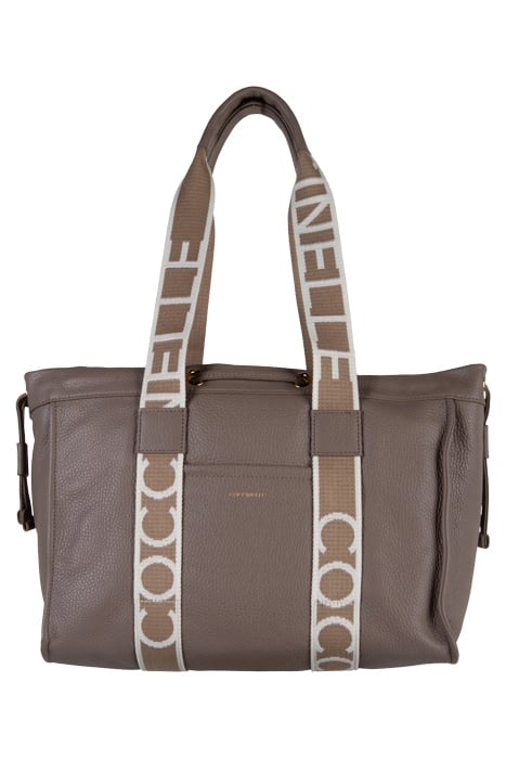 GRAINED LEATHER SIGNATURE TOTE BAG 2