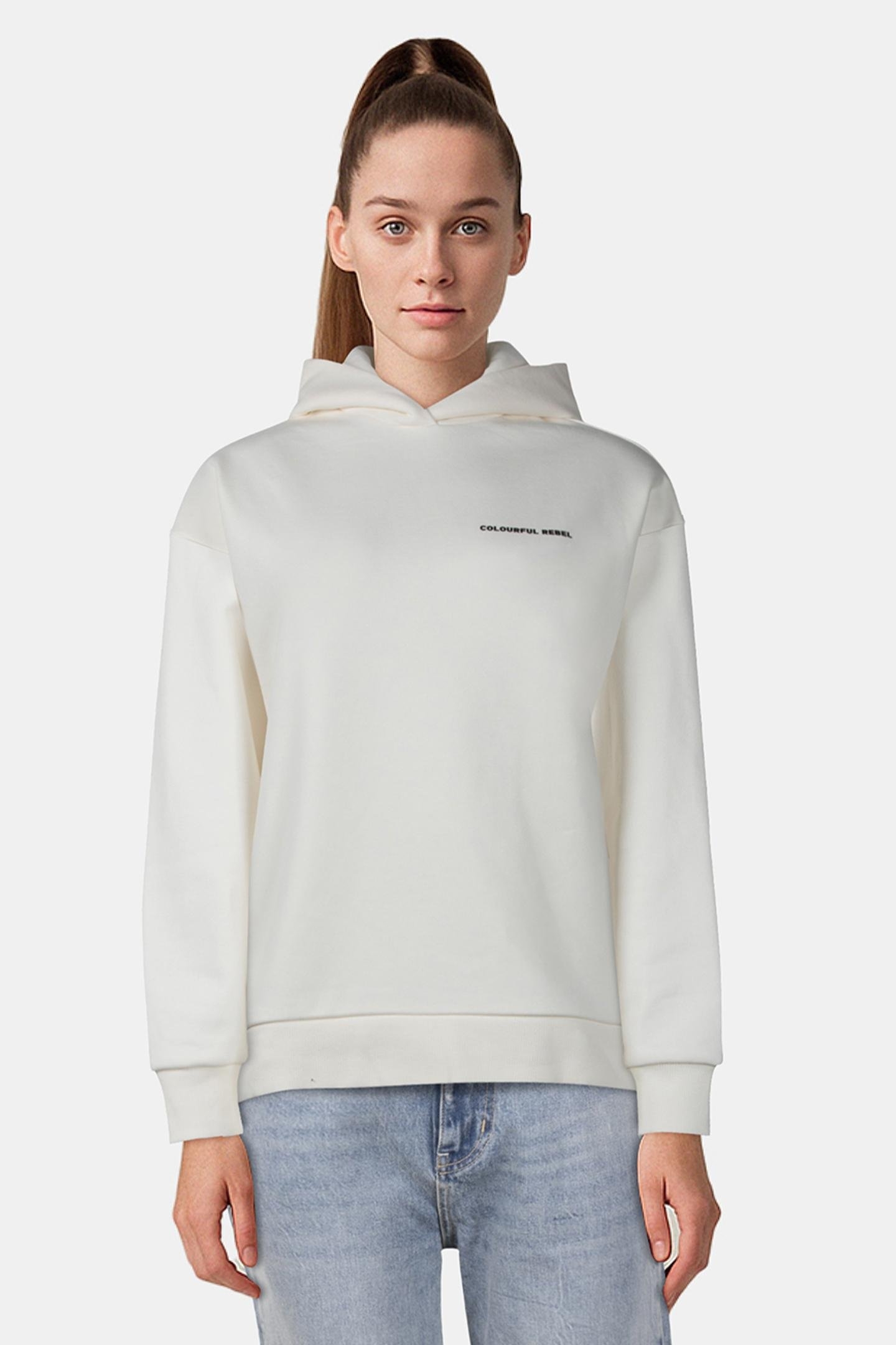 MOTEL SCENERY OVERSIZED HOODIE OFF WHITE 1