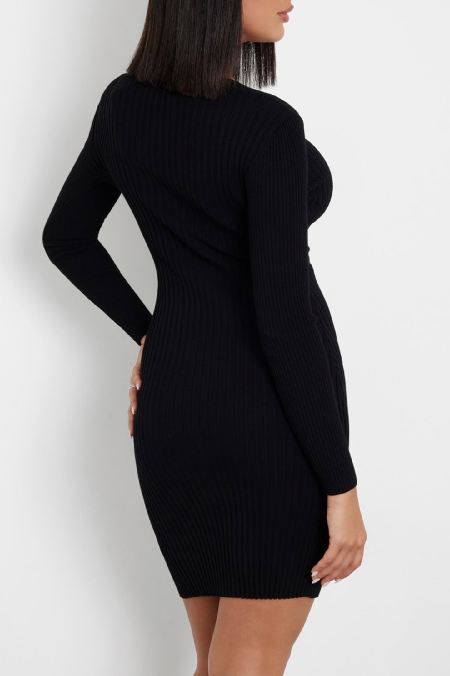 ES ISABELLA LS DRESS JET BLACK A996 2