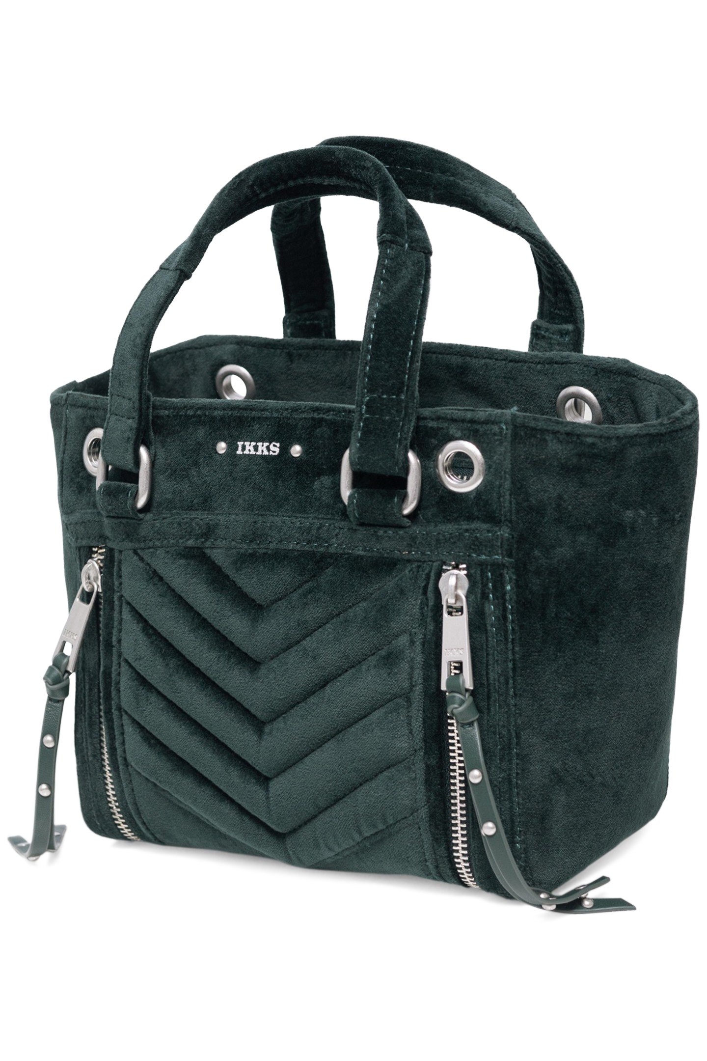 BAG 1440 GREEN VELVET SIZE SMALL 3