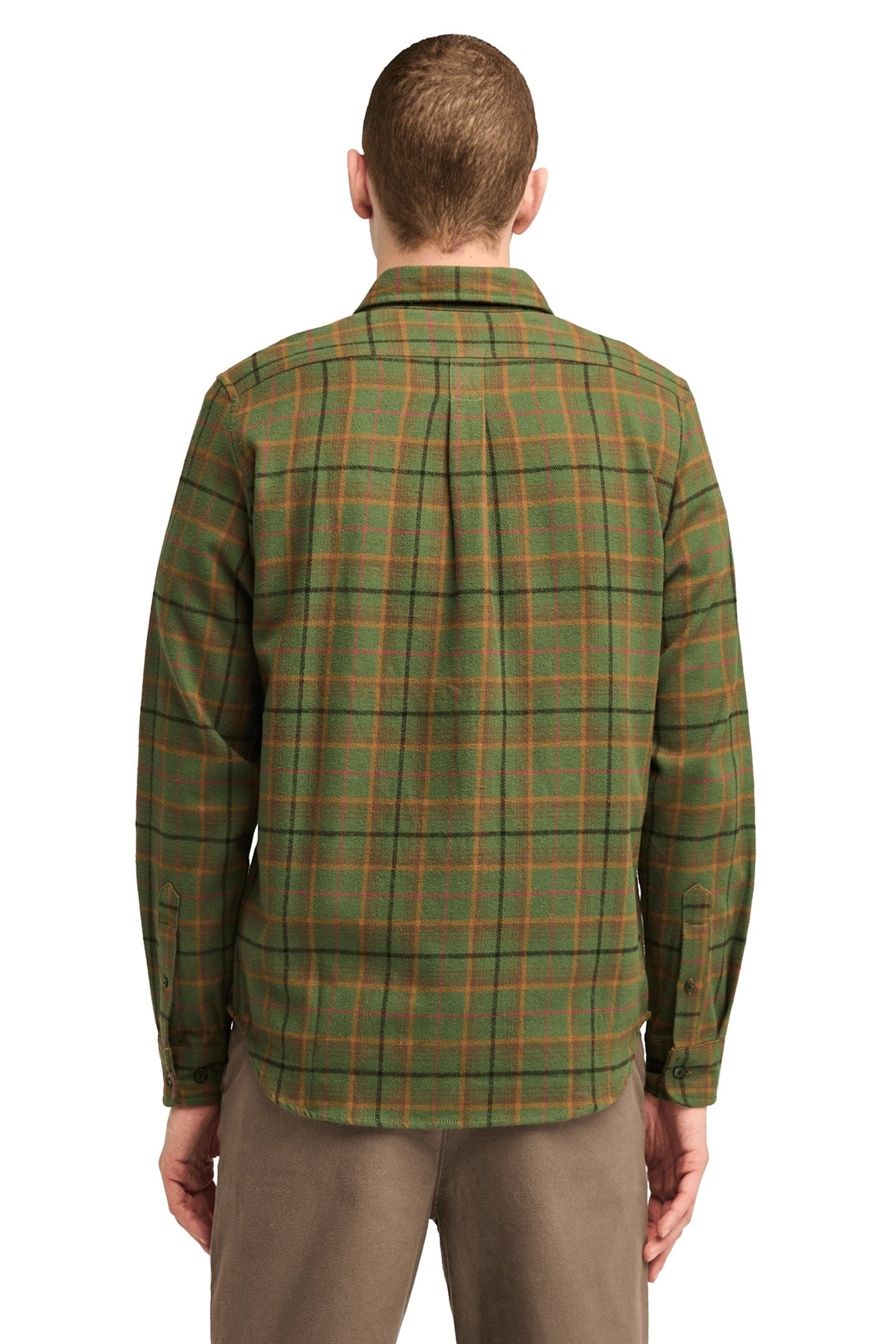 MIDWEIGHT FLANNEL CHECK SHIRT DARK WHEAT BOOT 2