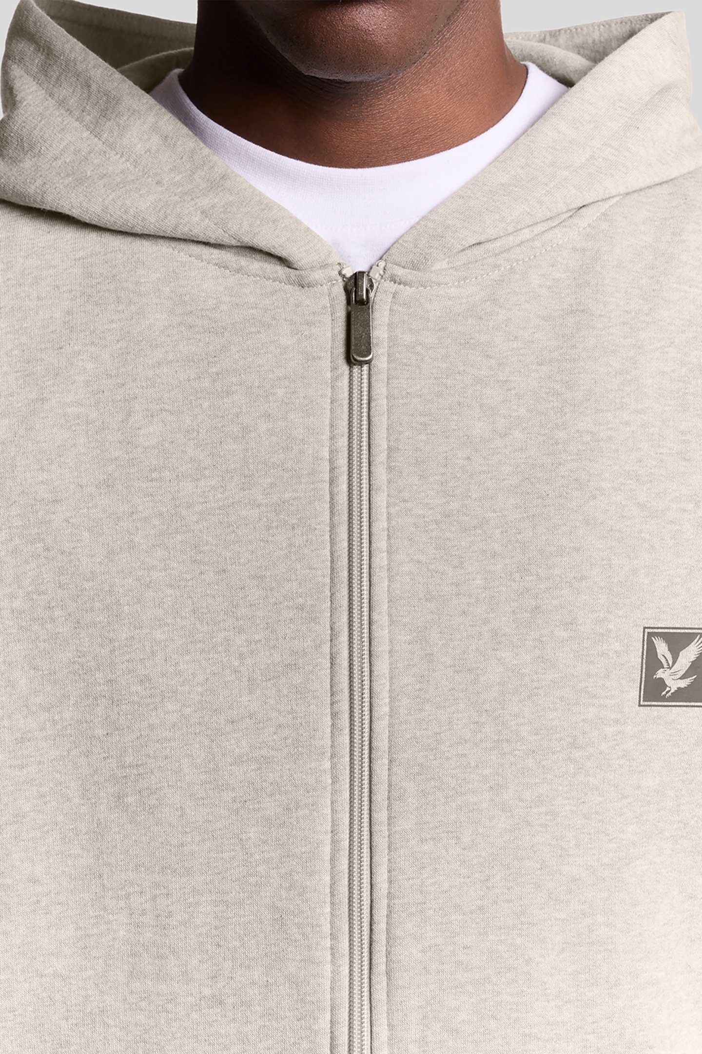 LOUNGEWEAR ZIP THROUGH HOODIE OATMEAL MARL 5