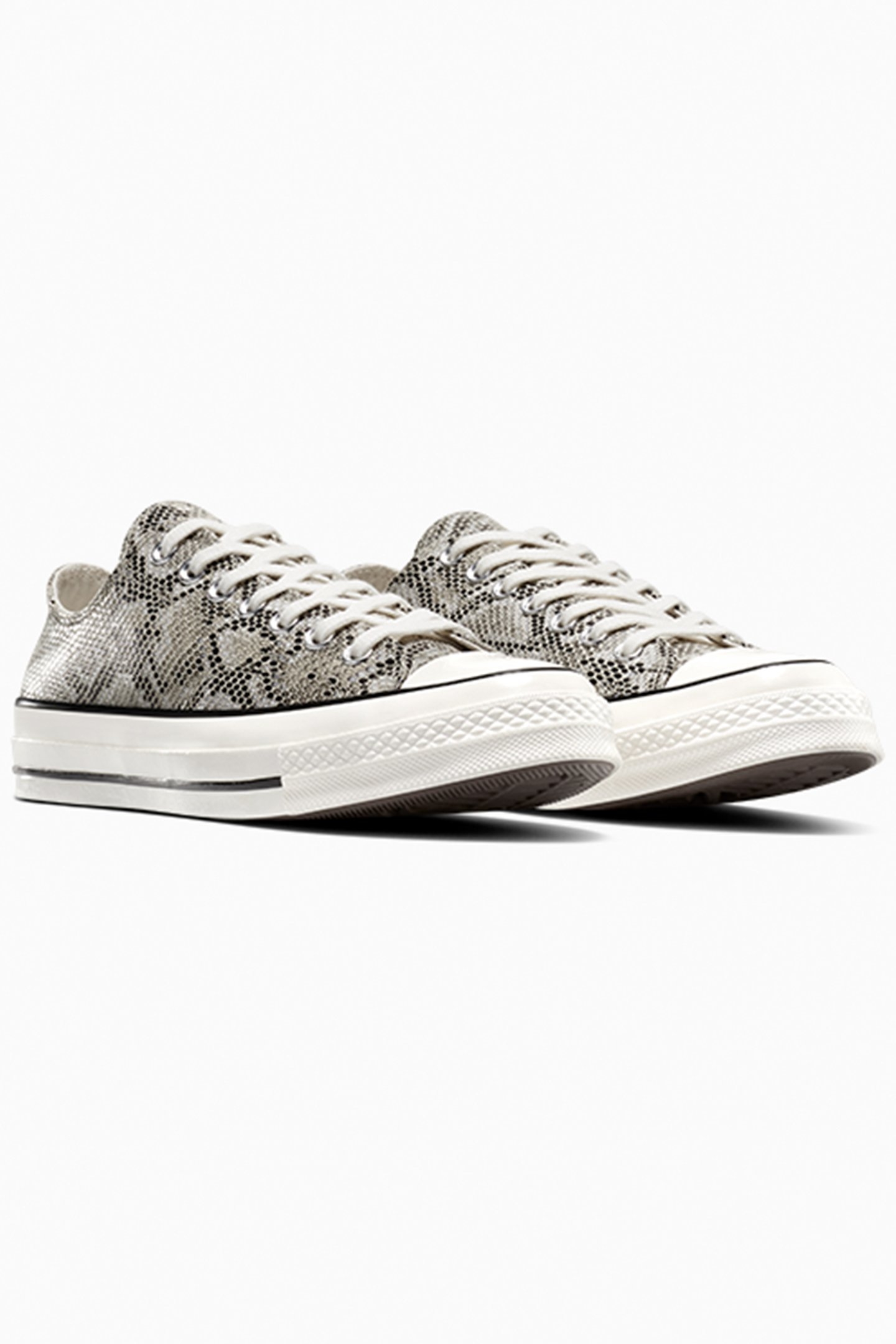 CHUCK 70 FAUX SNAKESKIN LOW TOP PALE SURPLUS/EGRET/BLACK 5