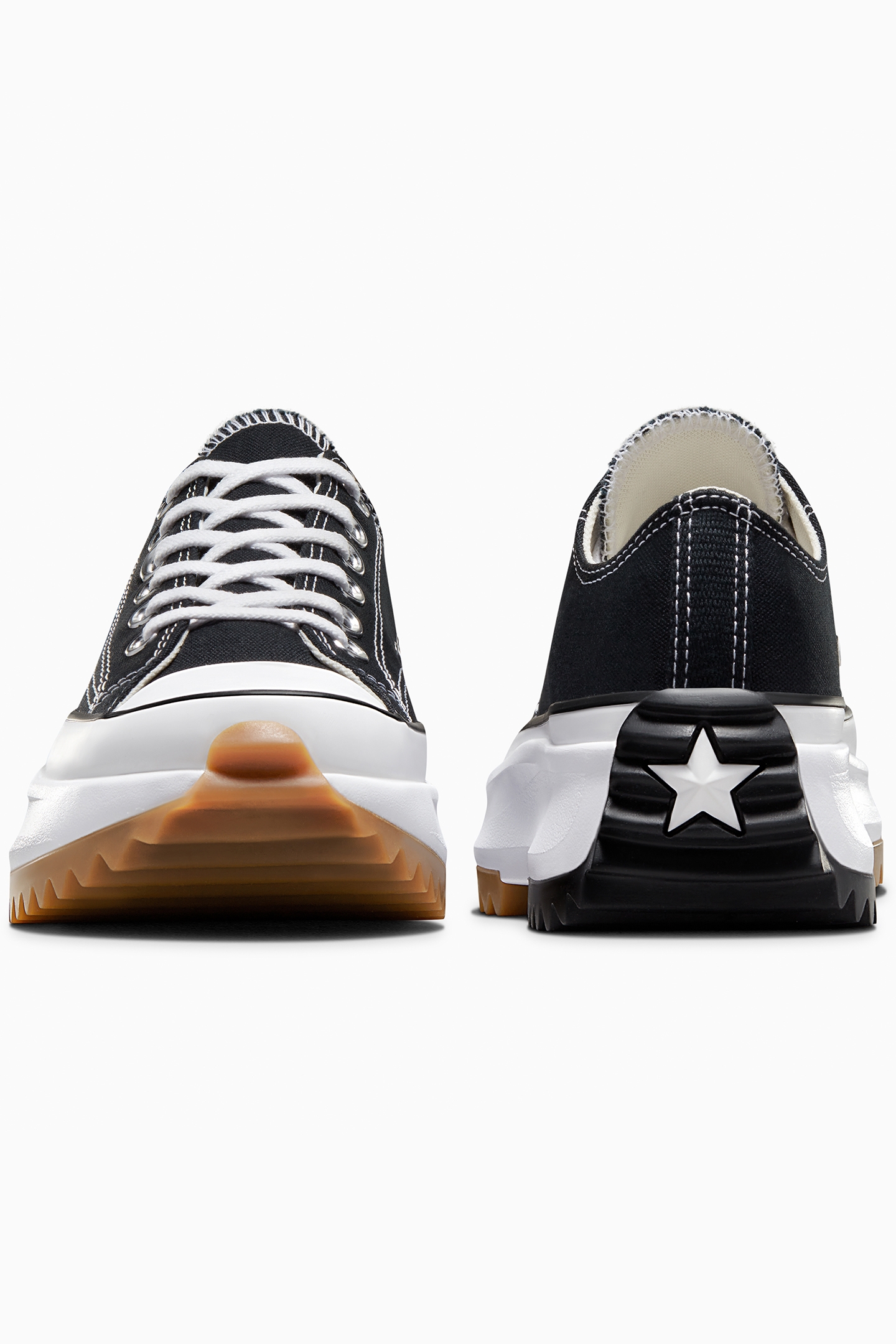 UNISEX RUN STAR HIKE CANVAS PLATFORM BLACK/WHITE/GUM 5