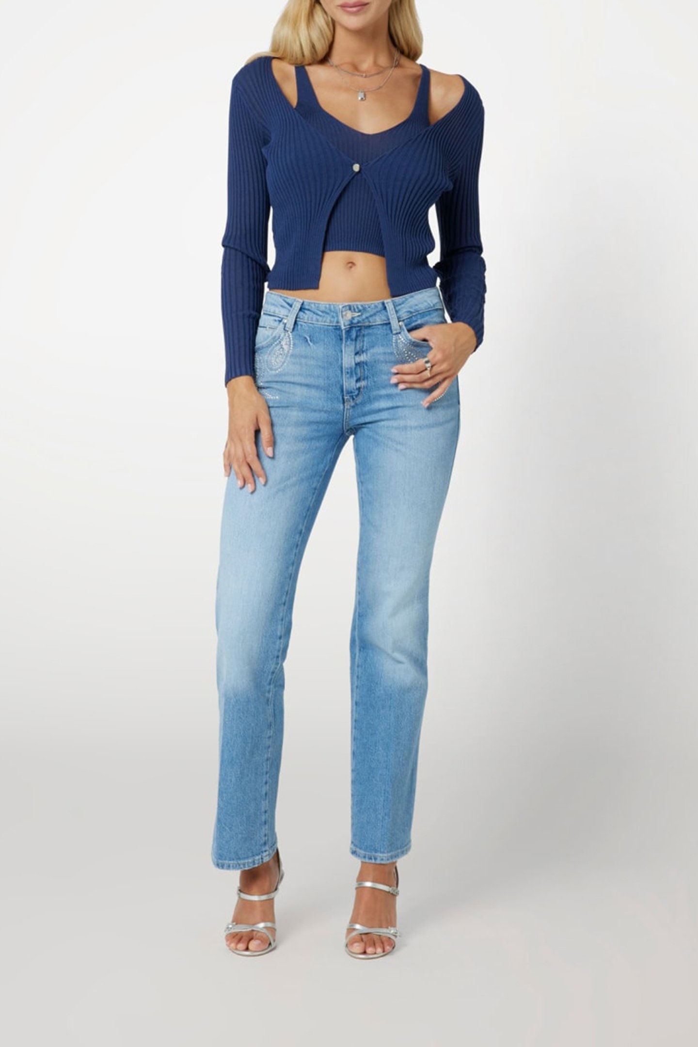 LS FAUX DBL LAYER RE MAGICIAN BLUE 3