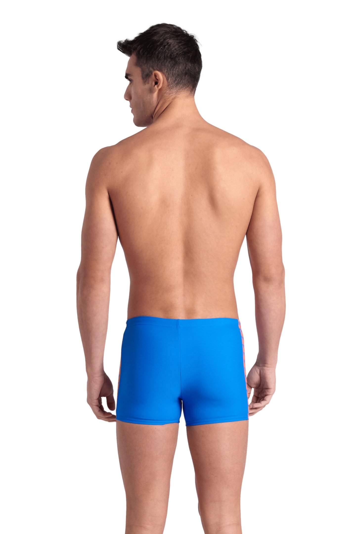 MEN'S ARENA ICONS SWIM SHORT SOLID BLUE CHINA CALYPSO CORAL 2