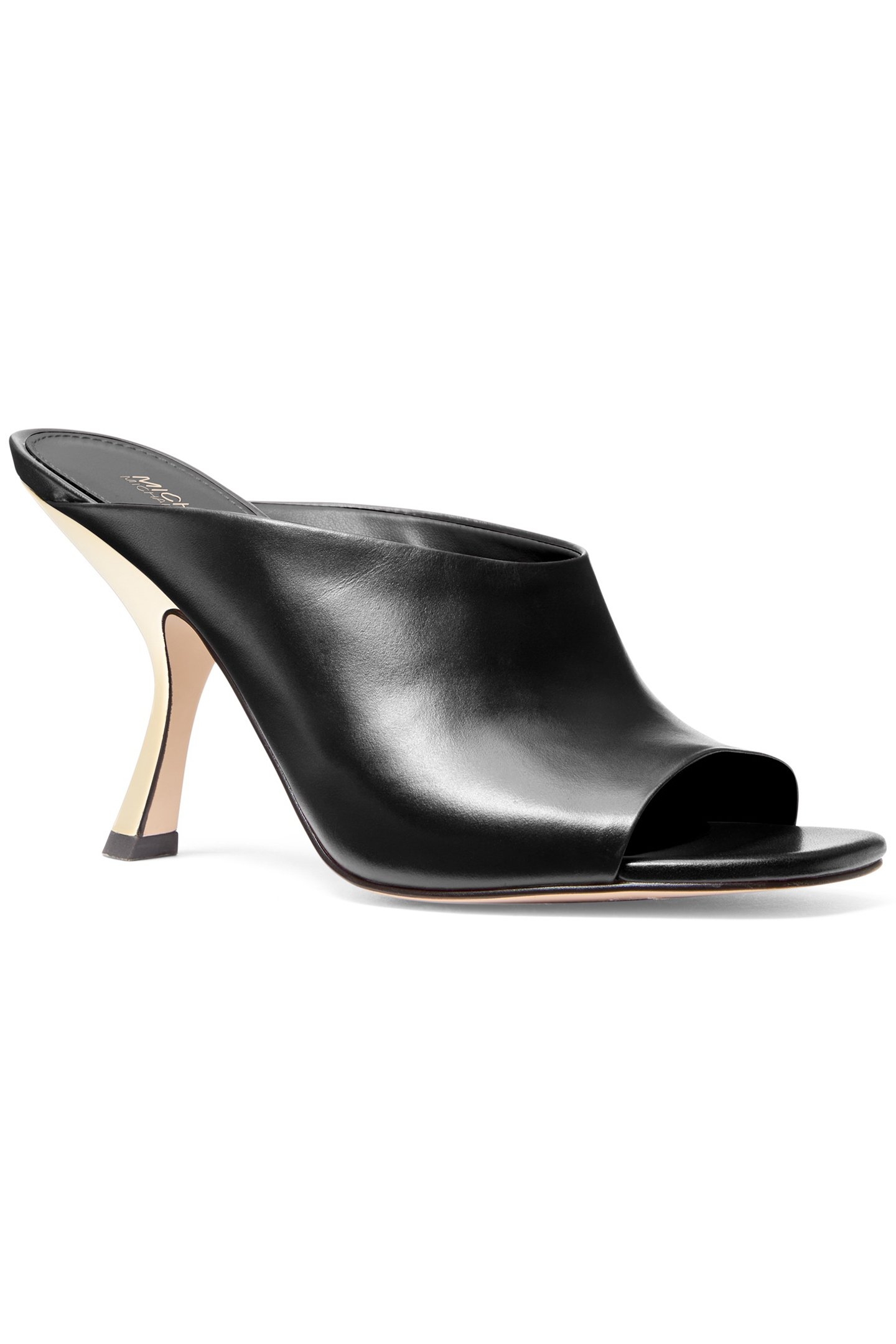 LUNA MULE HIGH HEELED SANDAL IN BLACK 2