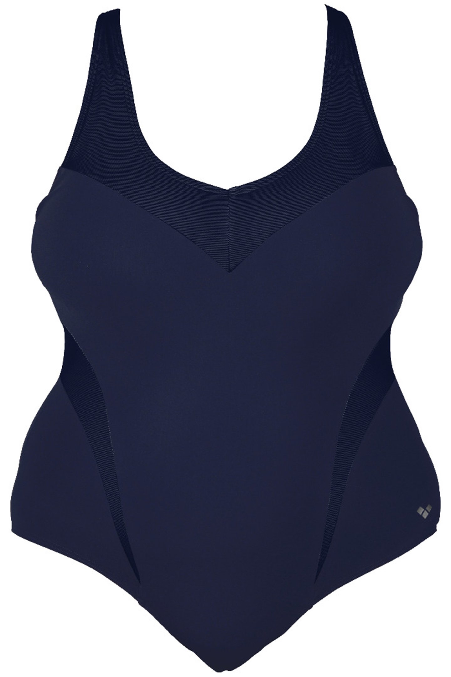 W ISABEL LIGHT CROSS BACK ONE PIECE PLUS NAVY BRIGHT BLUE 4