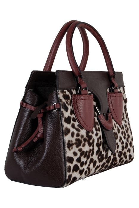 ANIMAL MIXED FABRIC HANDBAG 5