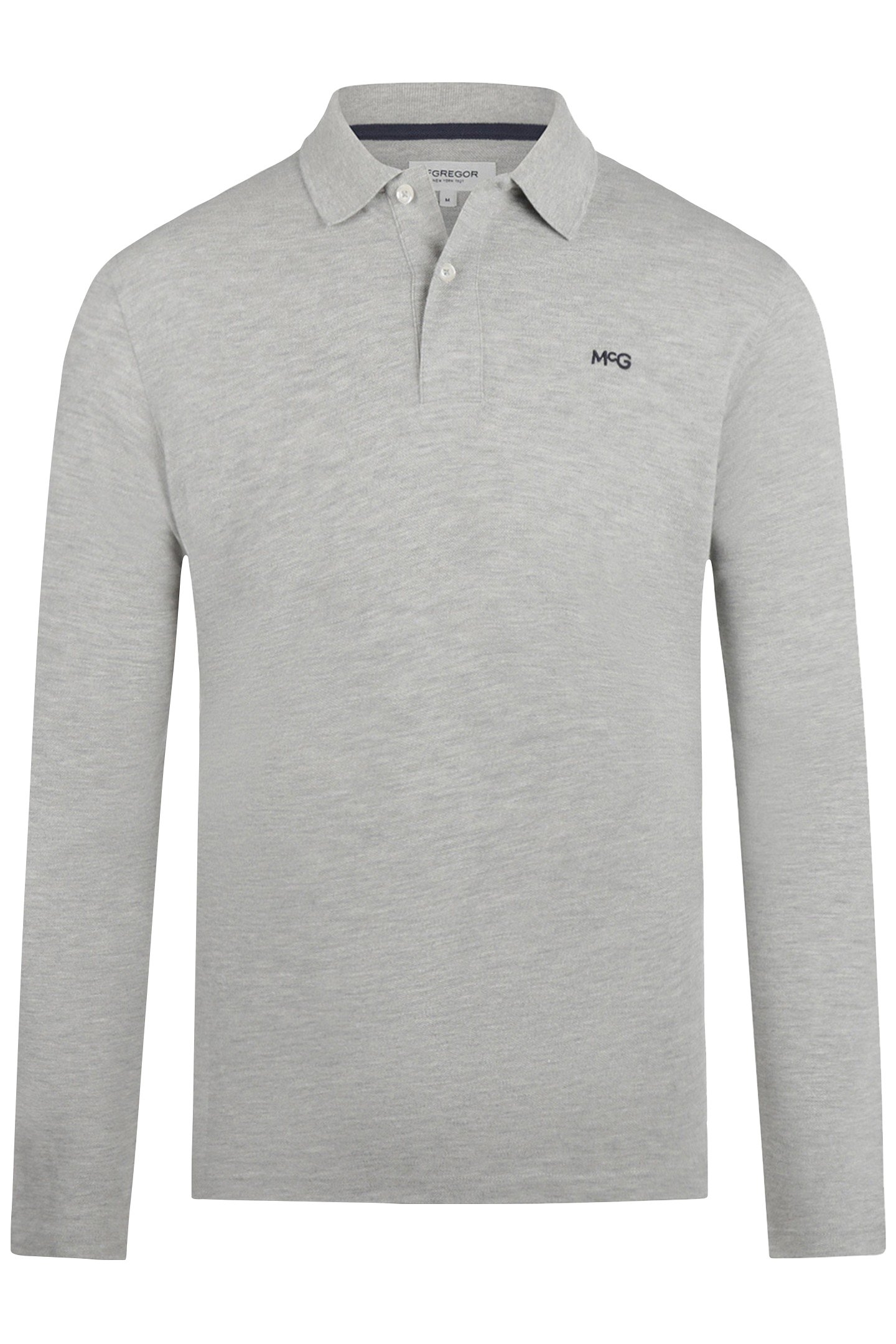 CLASSIC POLO LONG SLEEVES MEDIUM GREY MELANGE 1