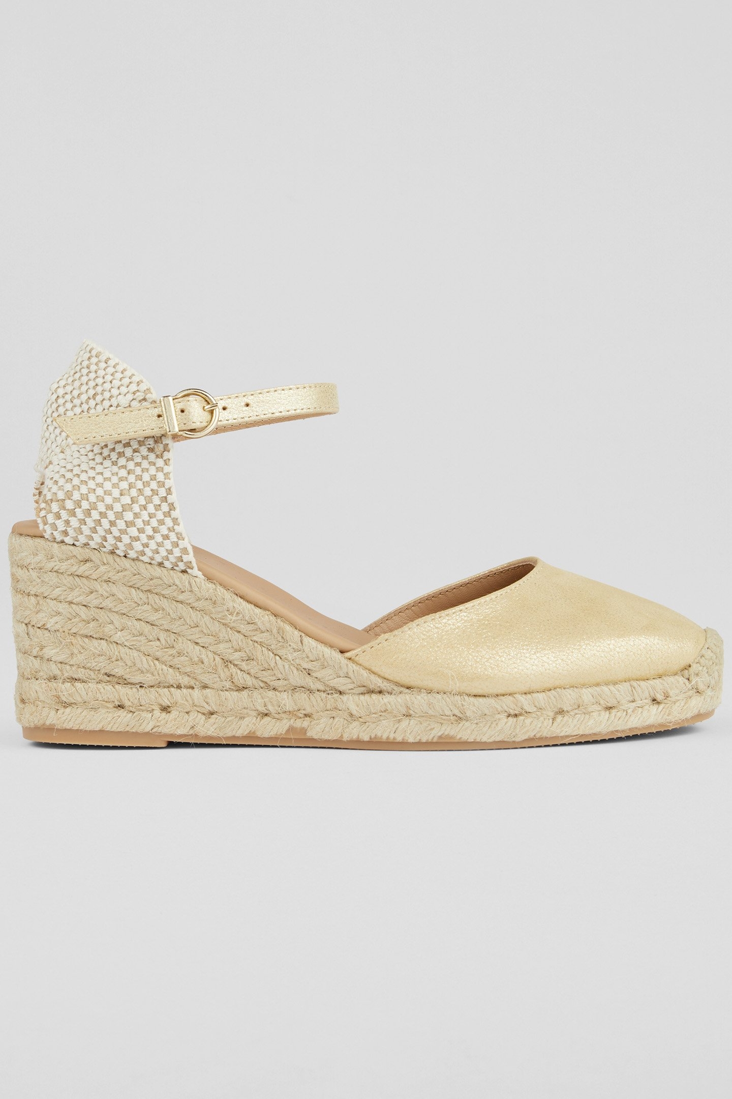 CS MARISSA BUCKLE ESPADRI GOLD 1