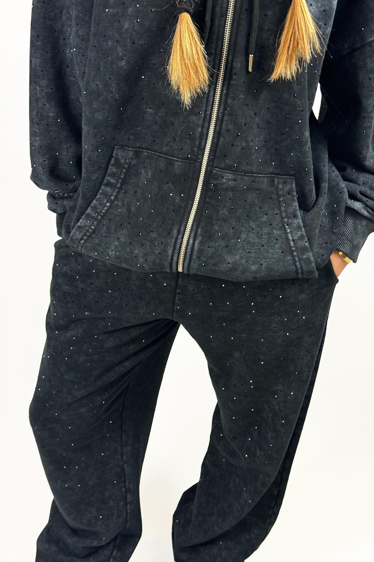 NADJA ZIPPED HOODIE GREY 2