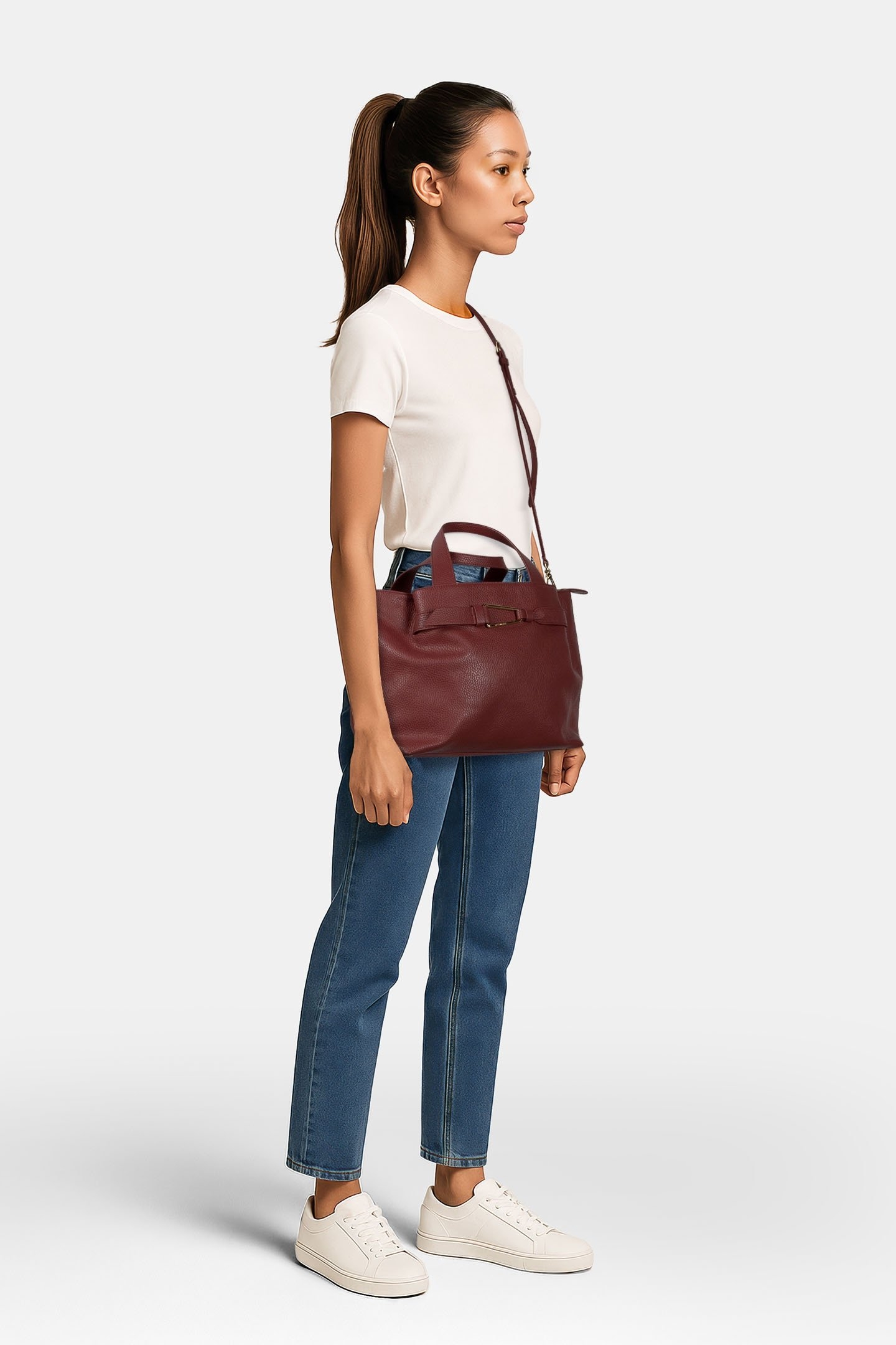 TOTE BAG IN GRAINED LEATHER 1