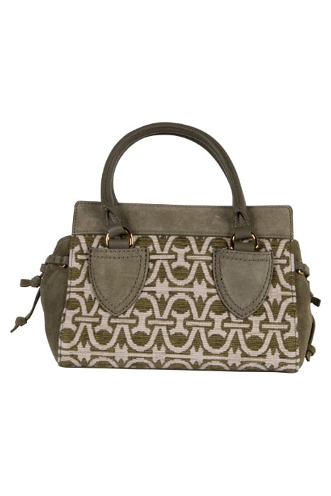 HANDBAG IN MIXED FABRIC 4