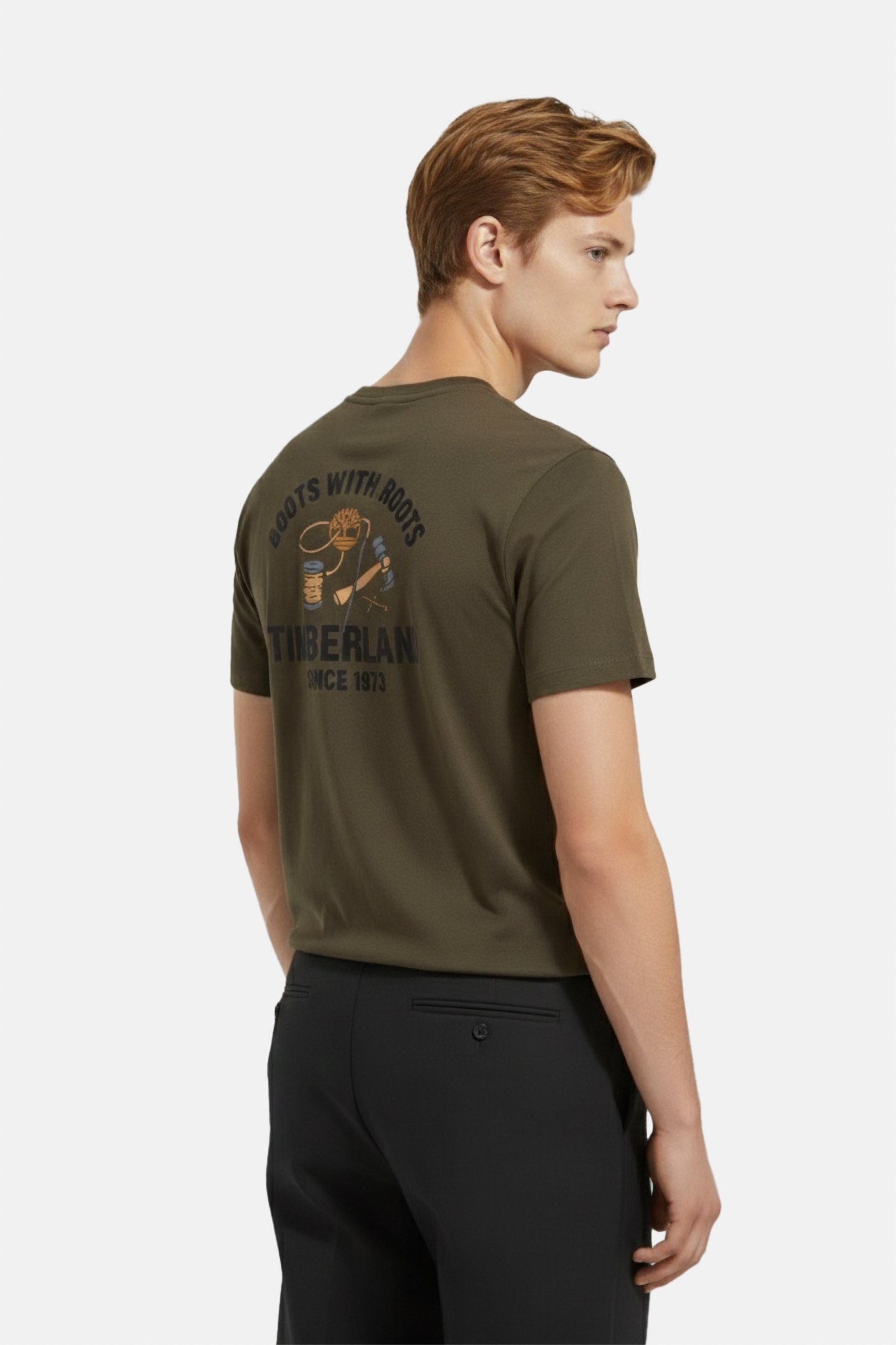 WORK INSPIRED BACK GRAPHIC TEE LEAF GREEN 2