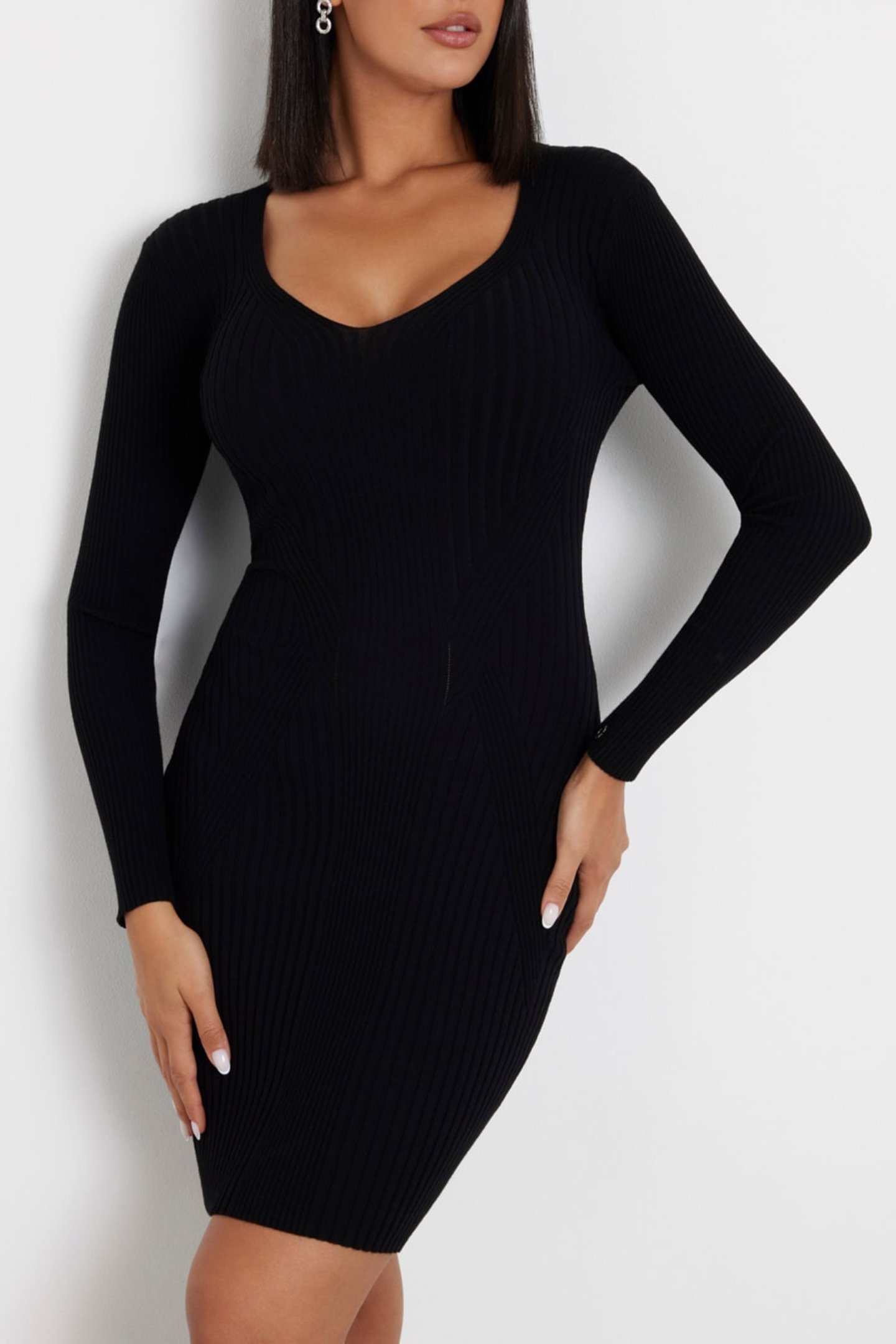 ES ISABELLA LS DRESS JET BLACK A996 1