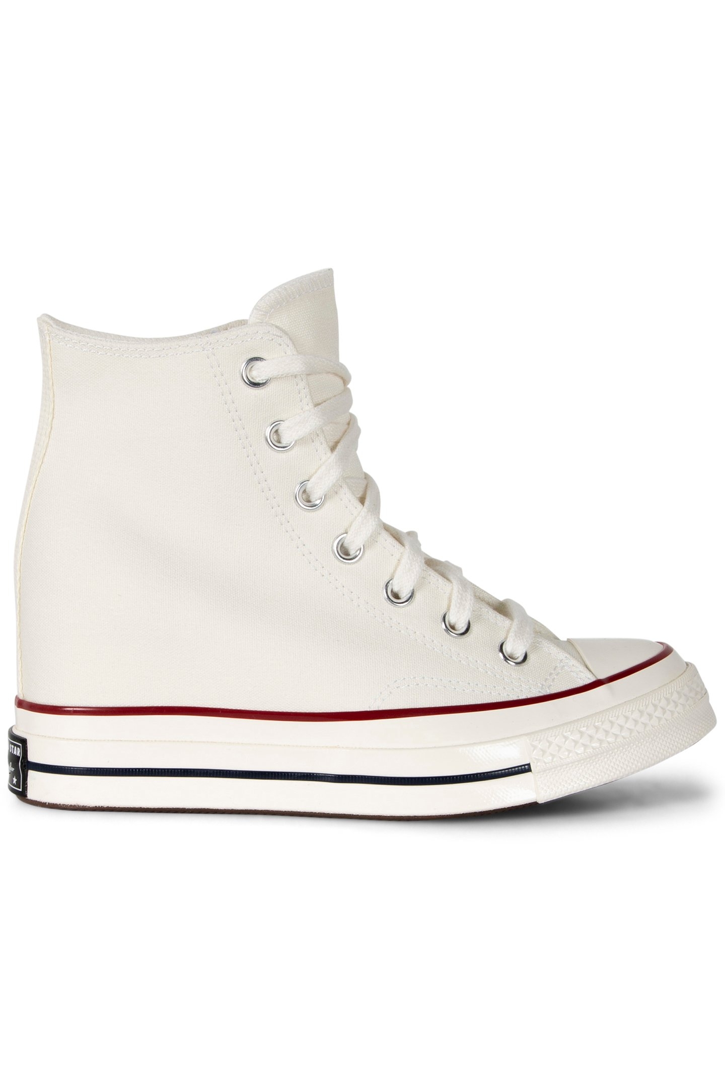 CHUCK 70 WEDGE HI EGRET/BLACK/RED EGRET/BLACK/RED 1