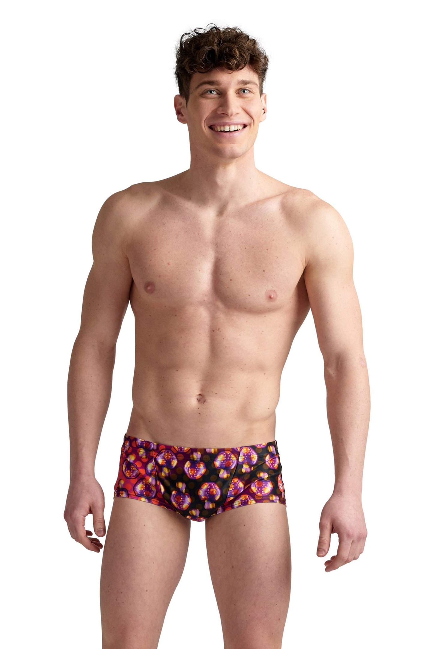 MEN'S CRAZY ARENA SWIM LOW WAIST SHORT A BLACK MULTI 1