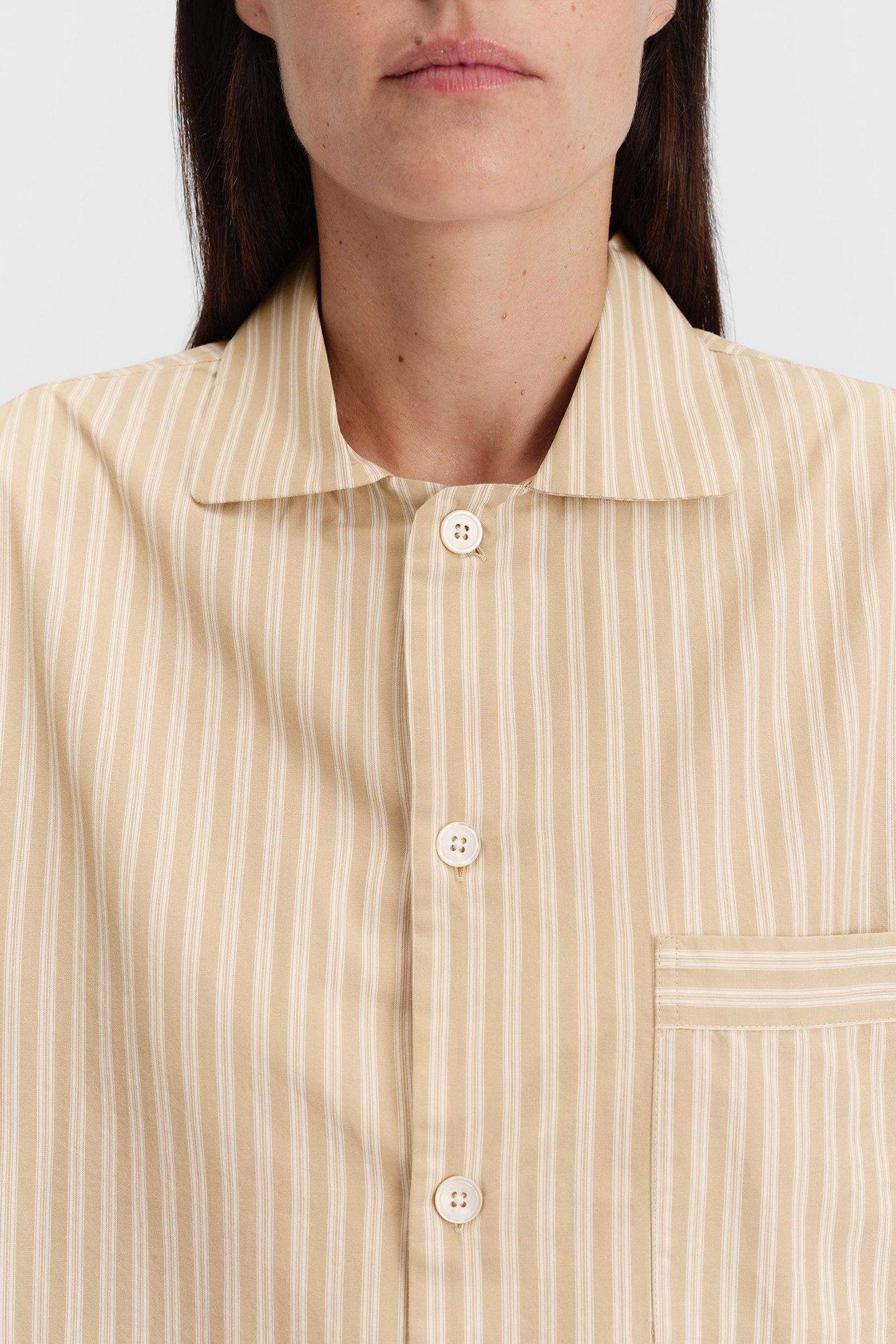 UNISEX POPLIN PYJAMAS SHIRT CORINTH STRIPES 5