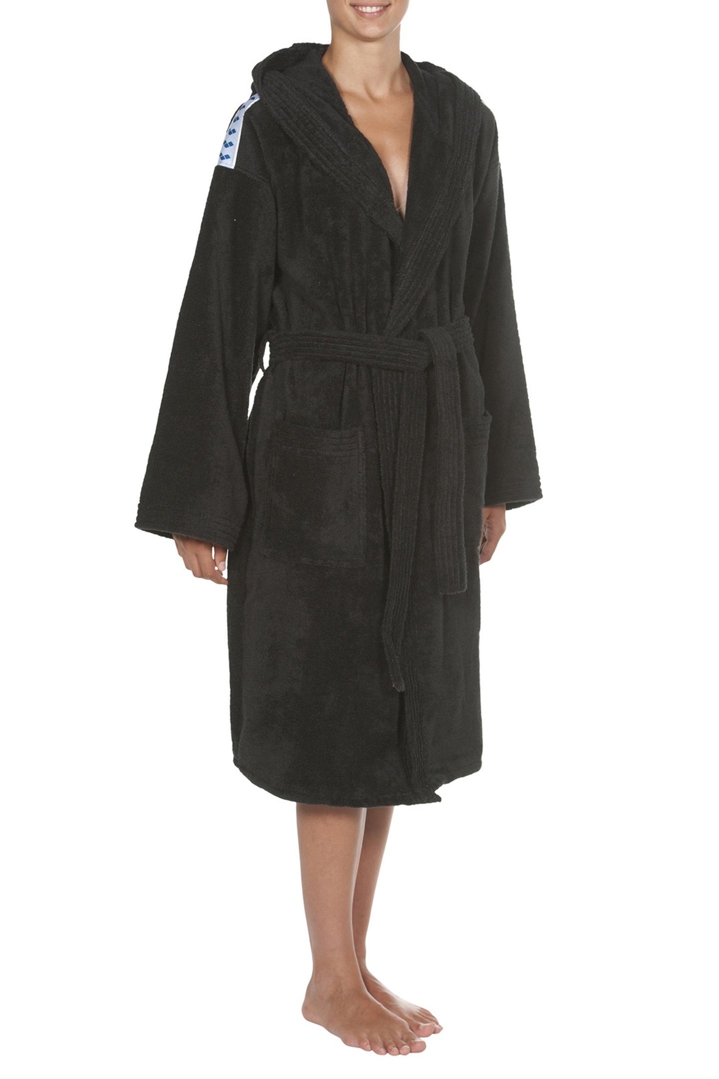 CORE SOFT ROBE BLACK WHITE 7