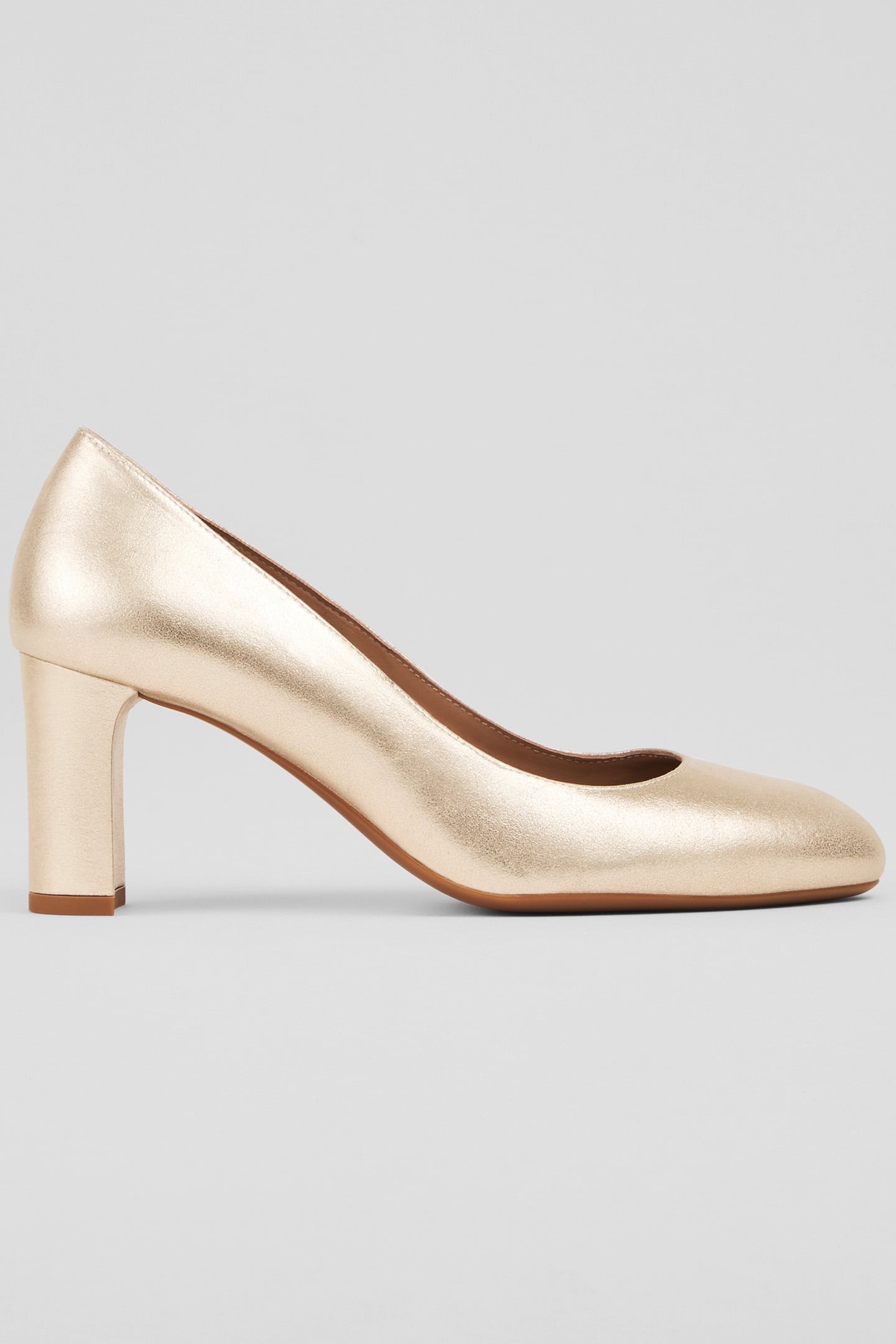 CC WINOLA ROUND TOE BLOCK GOLD 1