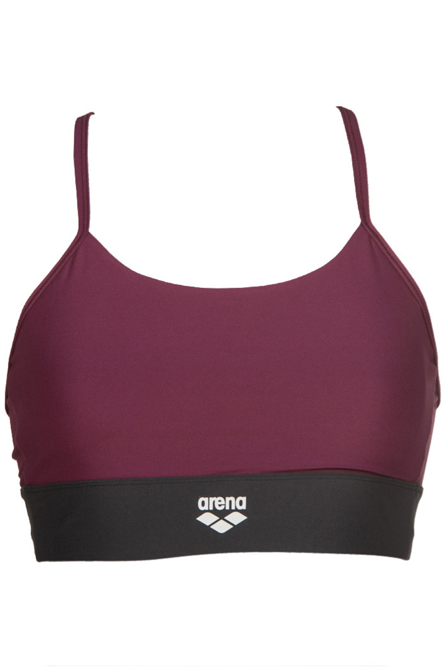 W GYM BRA TOP CROSS STRAPS RED WINE VIVID 4