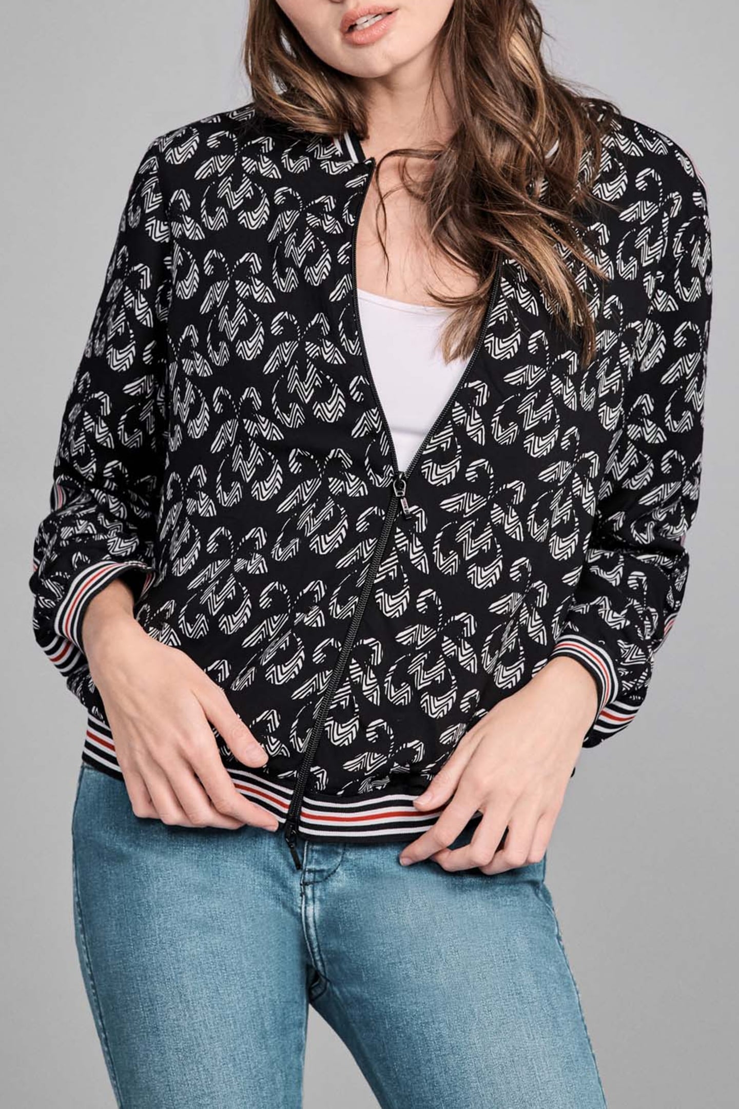 VIANNE VESTE BLACK/WHITE 1