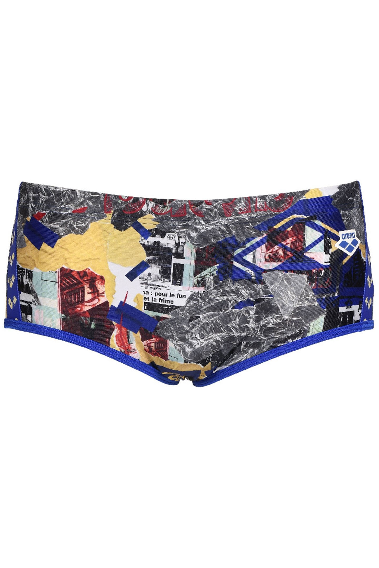 MEN'S ARENA ICONS SWIM LOW WAIST SHORT A NEON BLUE MULTI 4