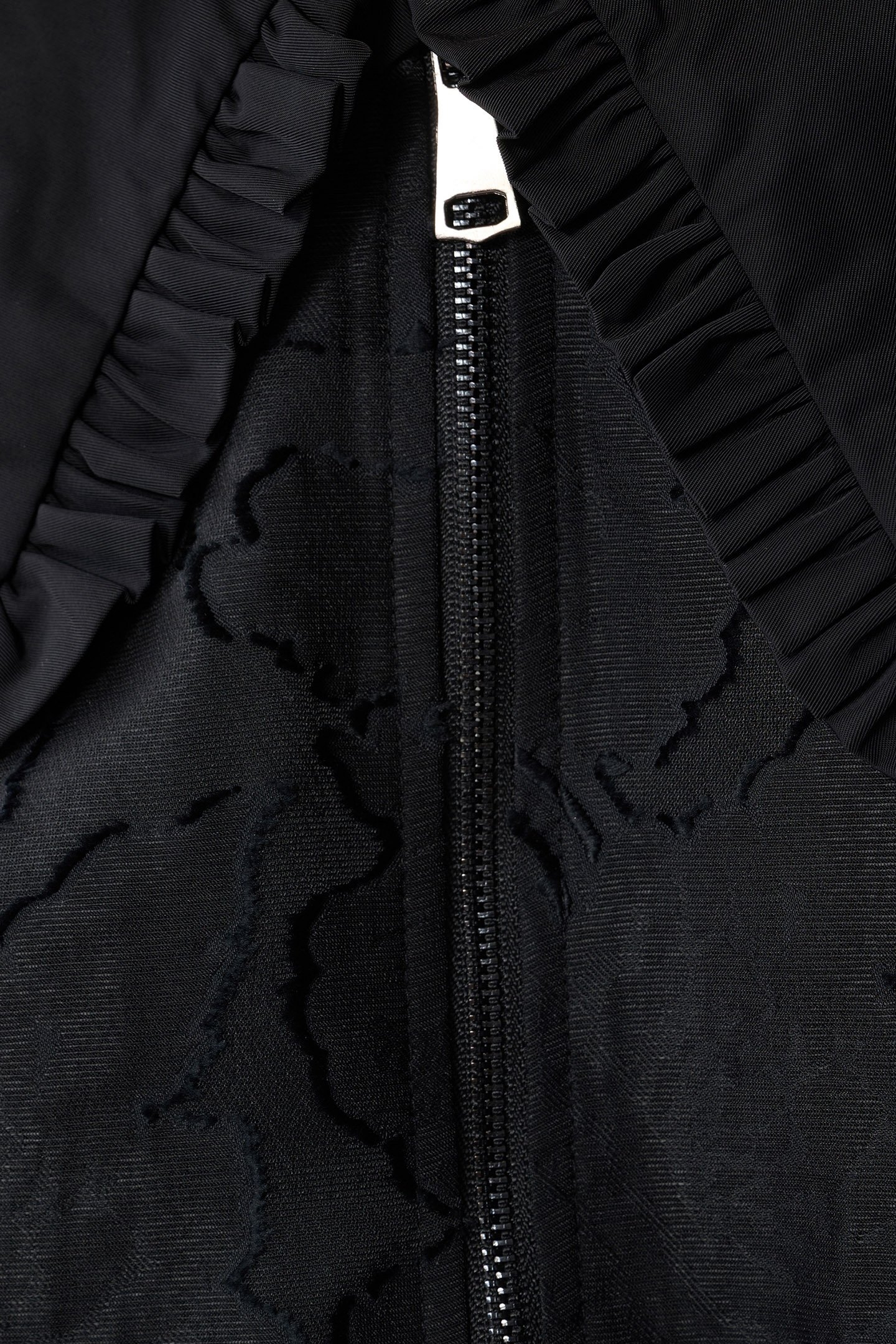 LA-SBSTUDIO BIG COLLAR BOMBER BLACK 6