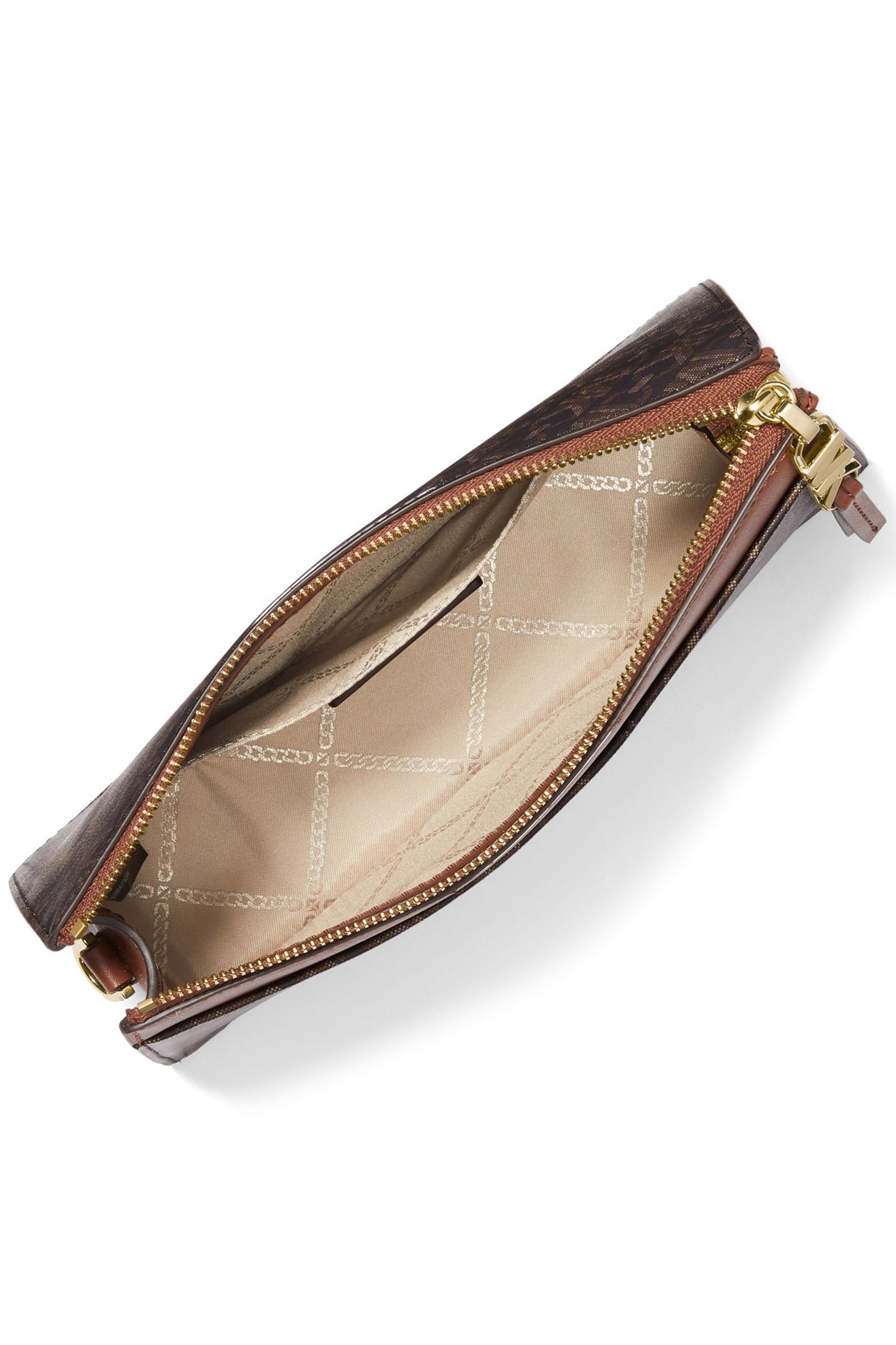 CROSS BODY BAG IN BROWN LOGO PRINT 4