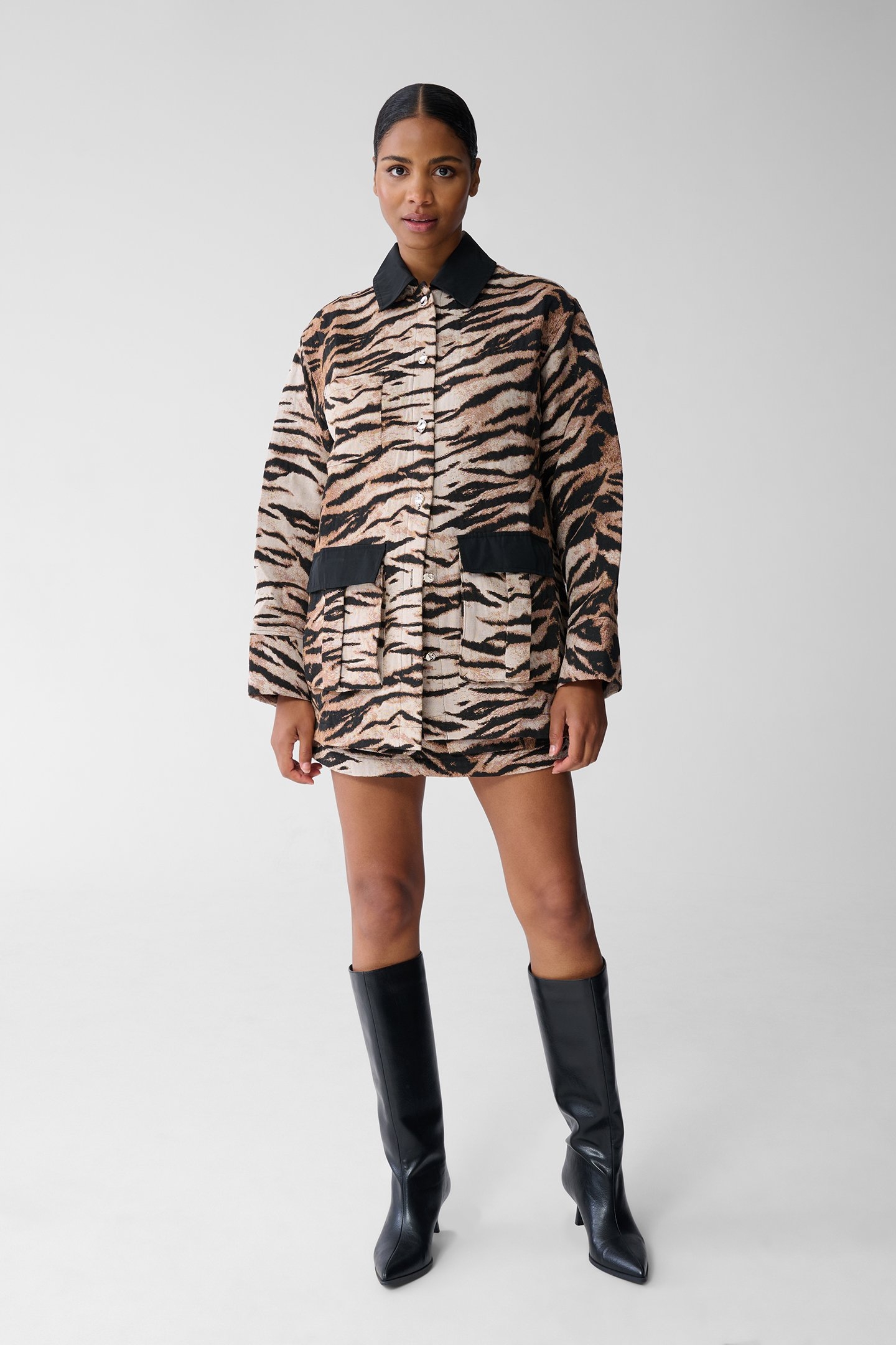 LA-SBTIGER JACQUARD SHACKET VARIOUS 1