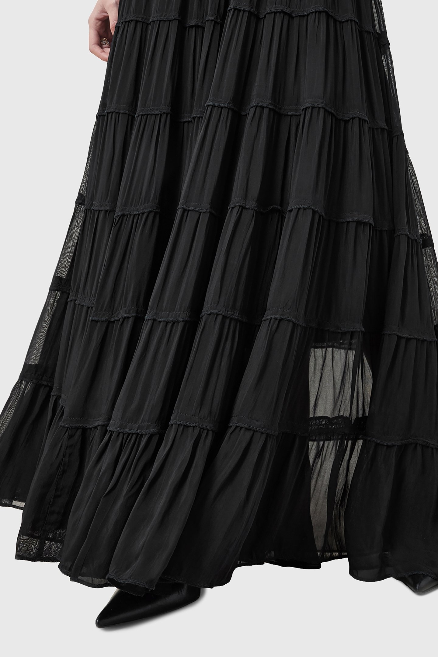 EVA MAXI SKIRT BLACK 7