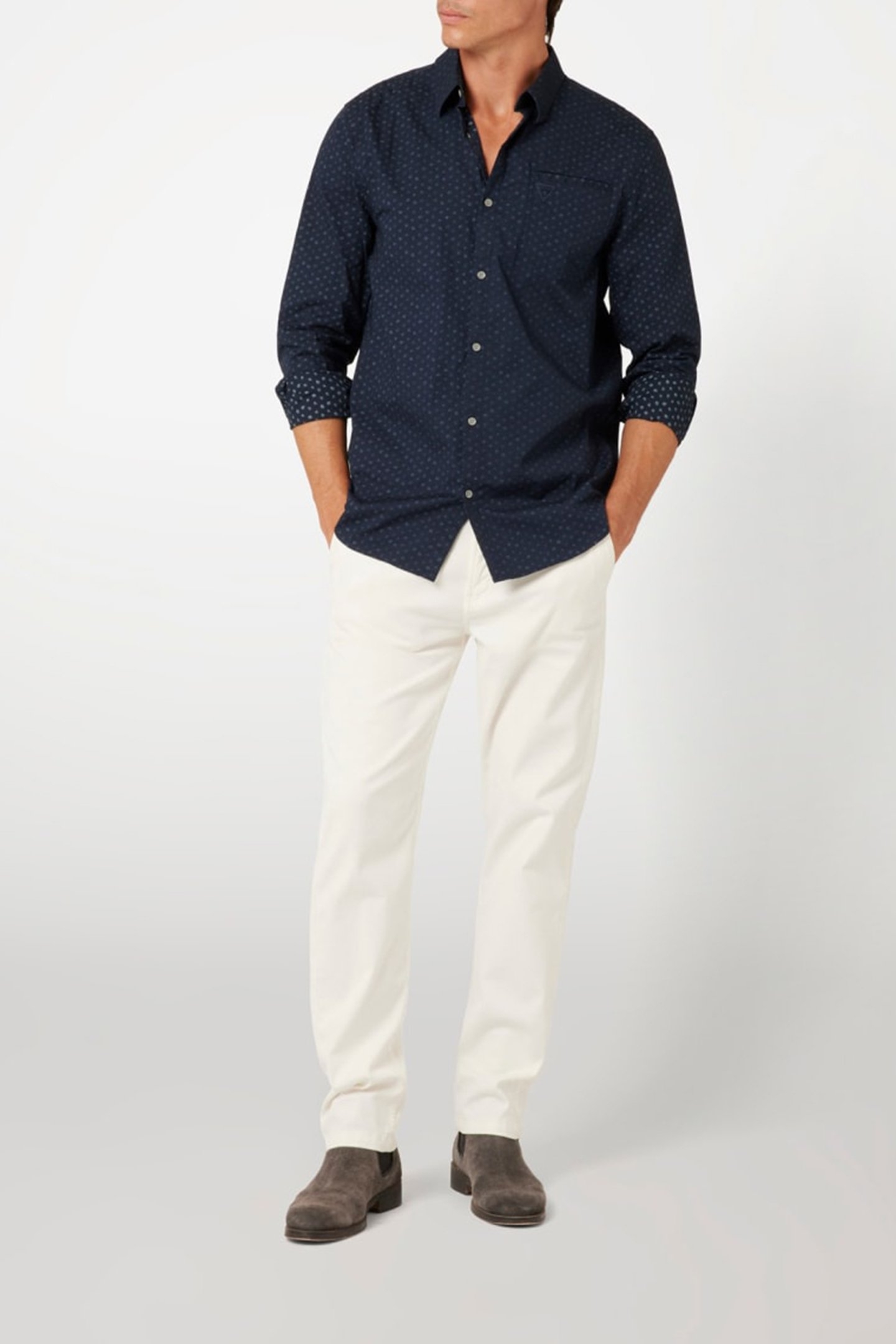 LS COLLIN SHIRT MICRO FLOWER AOP BLU 3