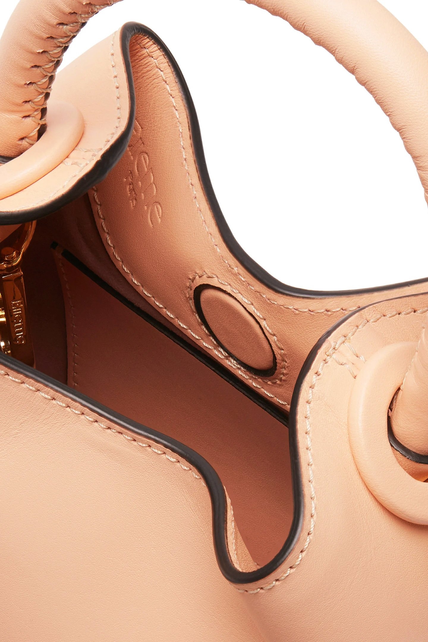 MADELEINE LEATHER SALMON/BLACK BORDERS 4