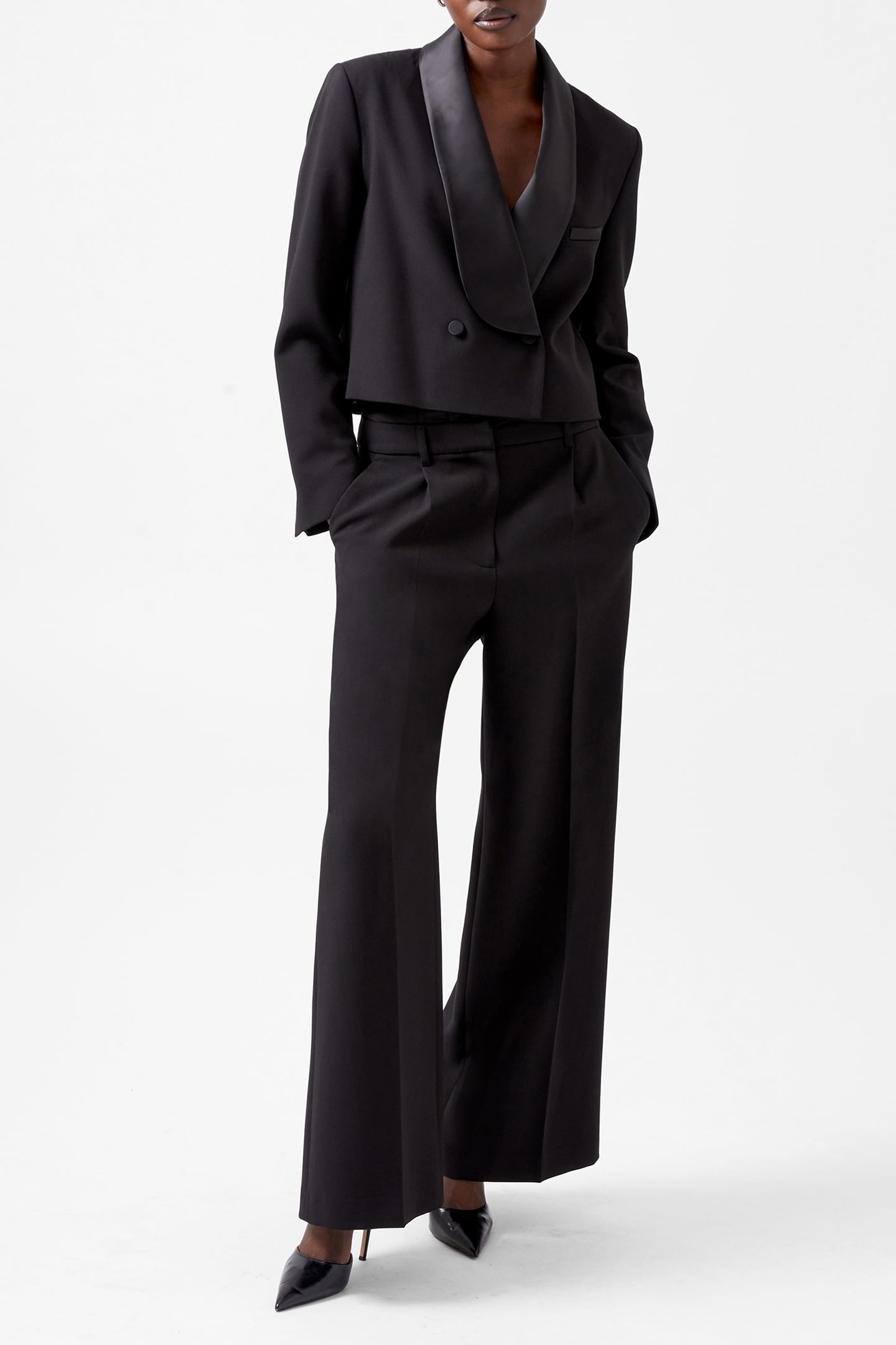 GEMMA CAREY SATIN TUXEDO BLAZE BLACKOUT 2