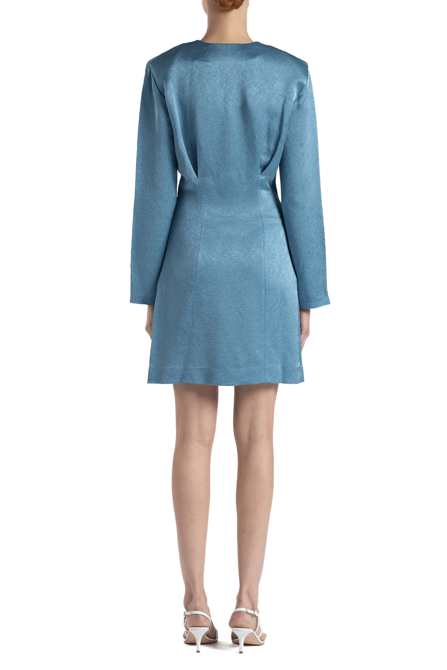 SHORT EVENING DRESS BLUE 2