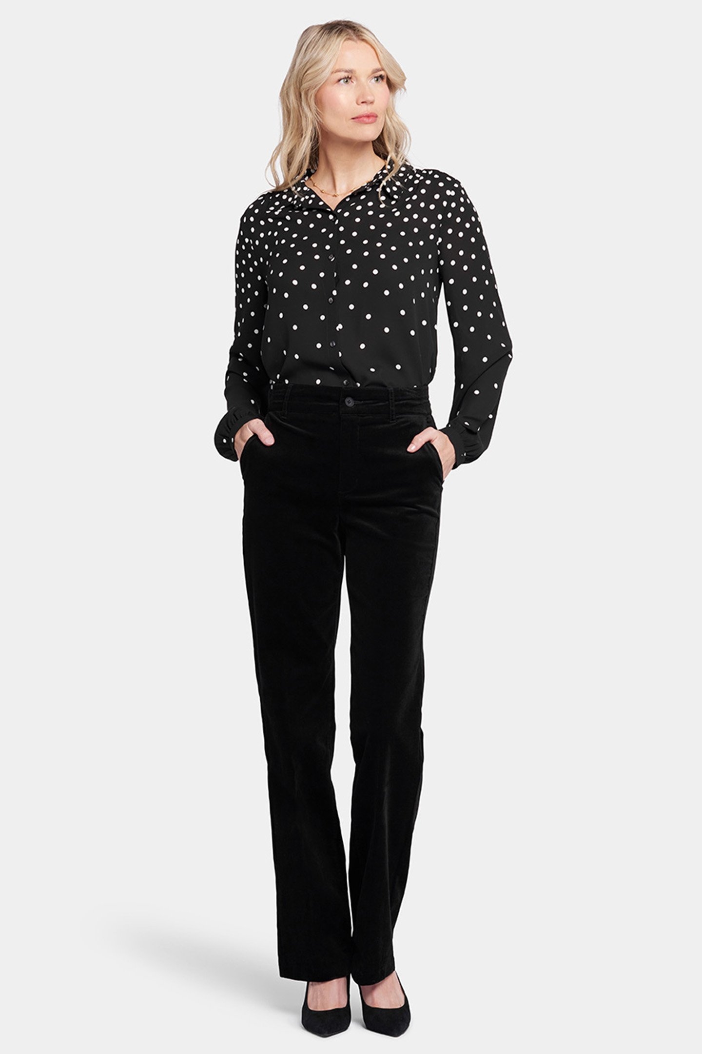 STRAIGHT LEG TROUSER BLACK 1