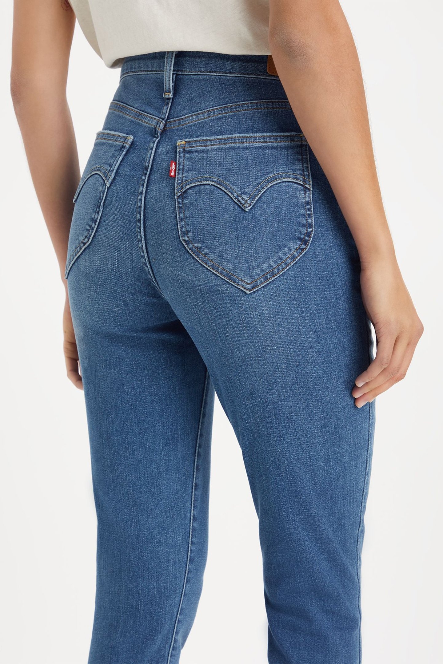 RETRO HIGH SKINNY JEANS MED INDIGO 7