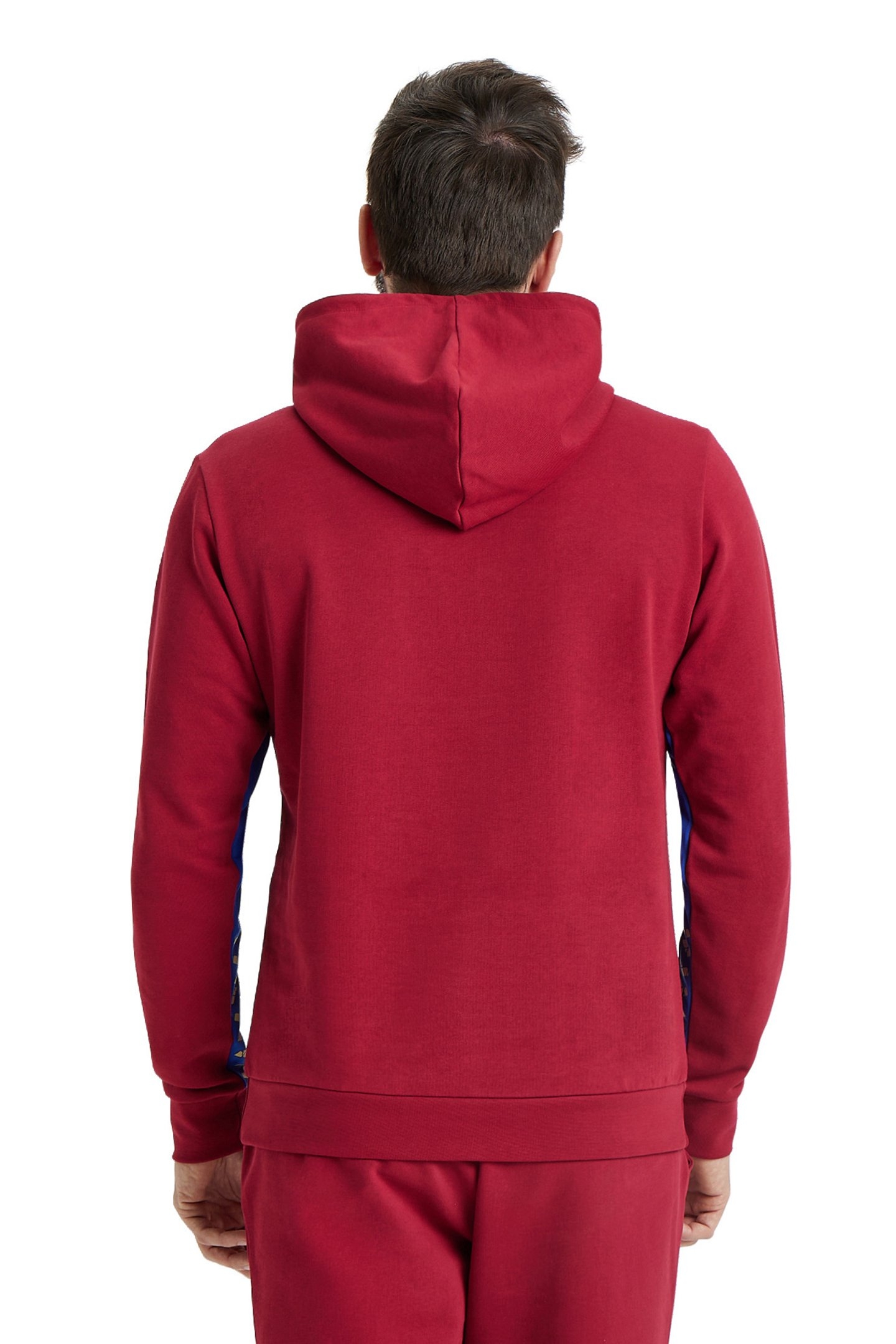 ARENA ICONS HOODED SWEAT SOLID BURGUNDY NEON BLUE BUTTER 3