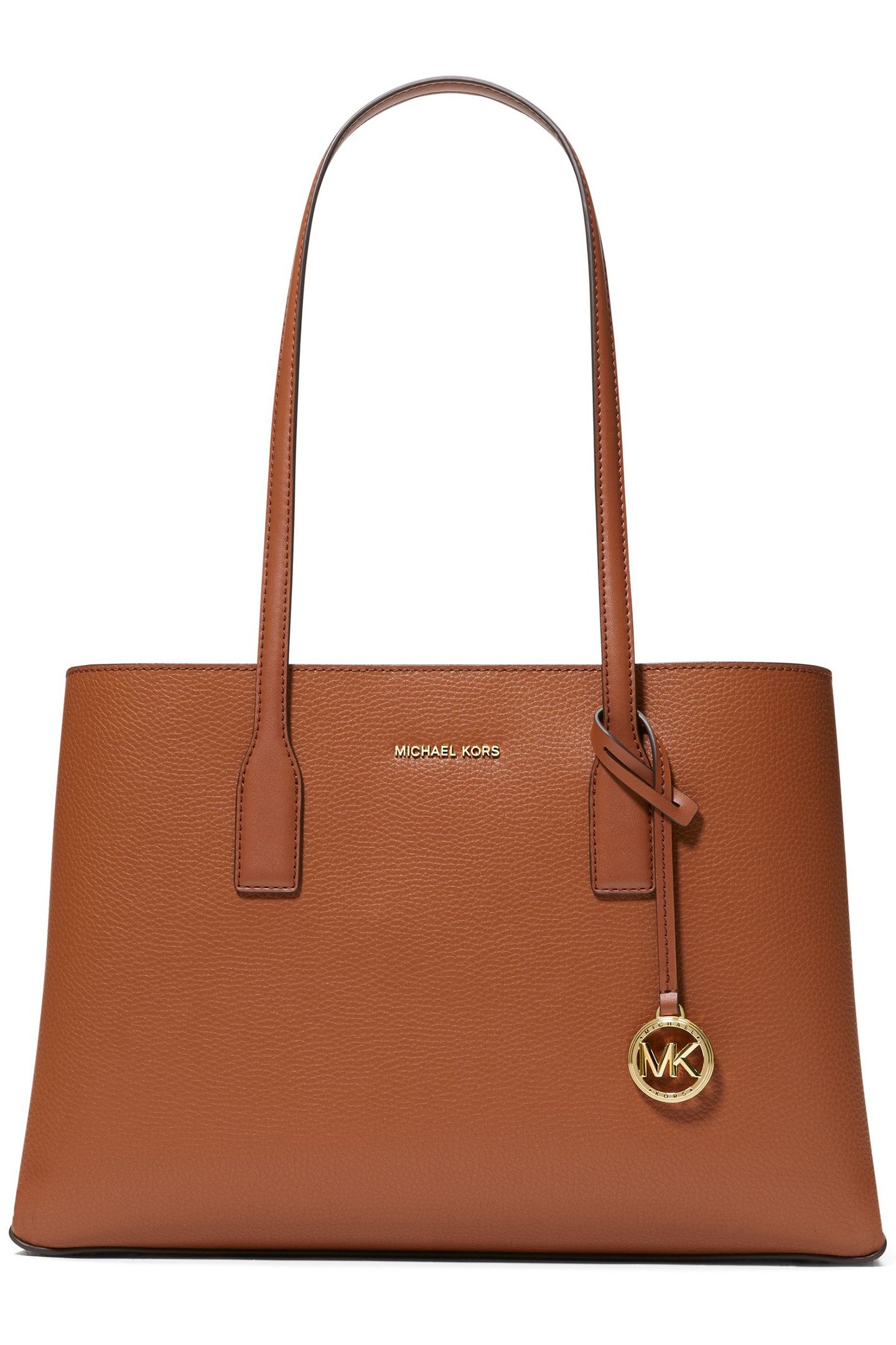 MEDIUM LEATHER TOTE IN BROWN 1
