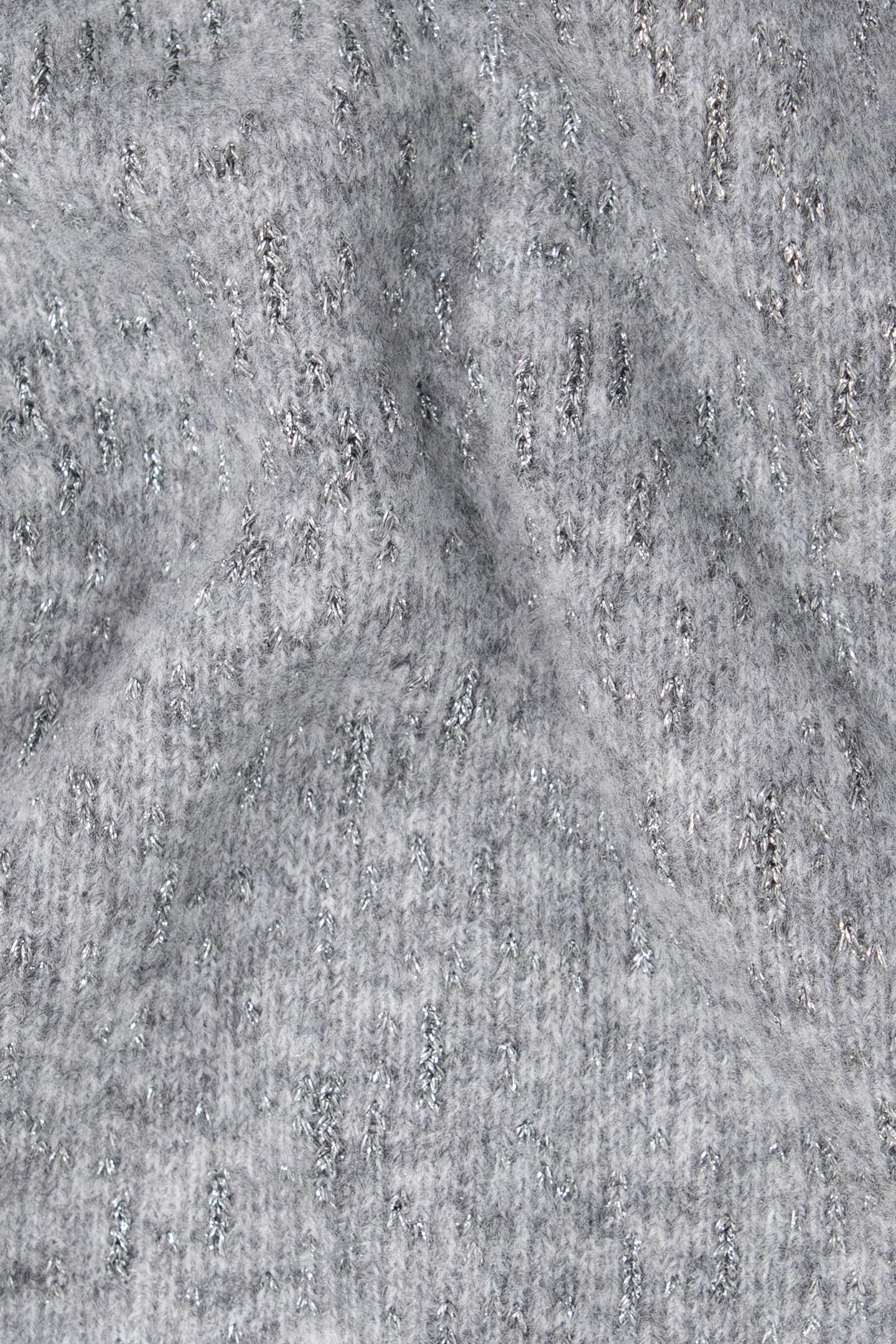 GIRL'S GREY JACQUARD LUREX SWEATER DRESS 7