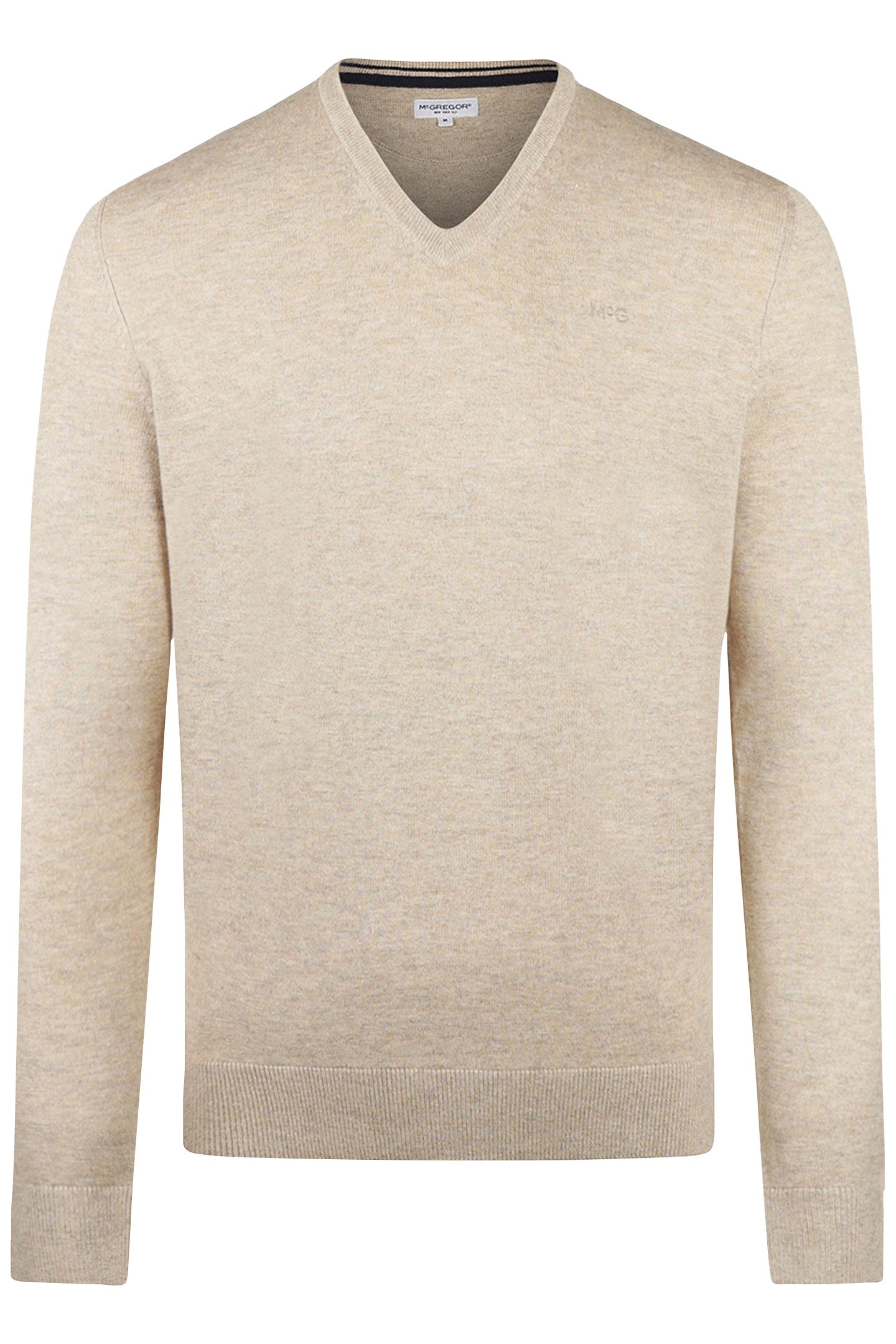 V-NECK SWEATER SAND 1