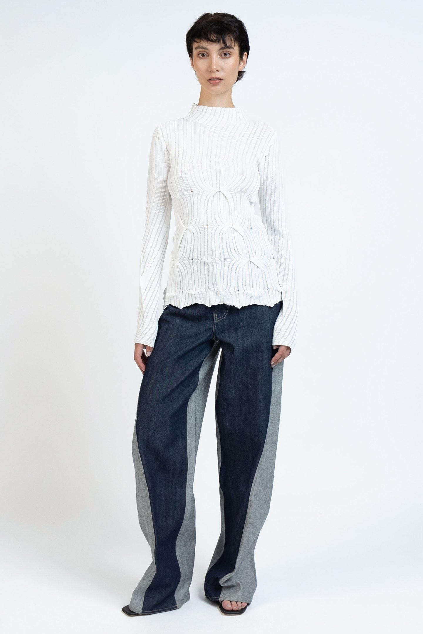 TURTLENECK FITTED LONGSLEEVE TOP CREAM 3