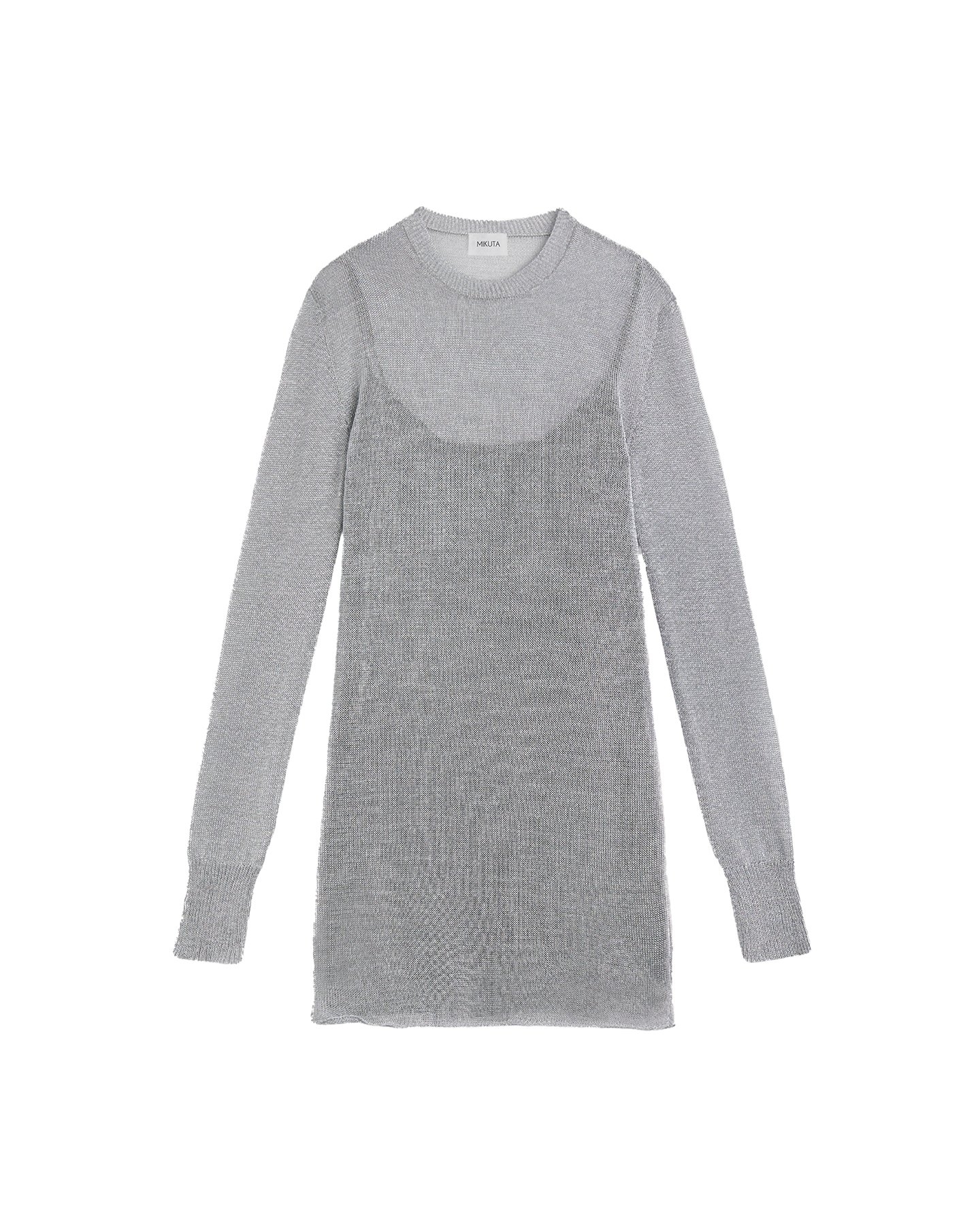 THE SILVER METALLIC KNIT DRESS 4
